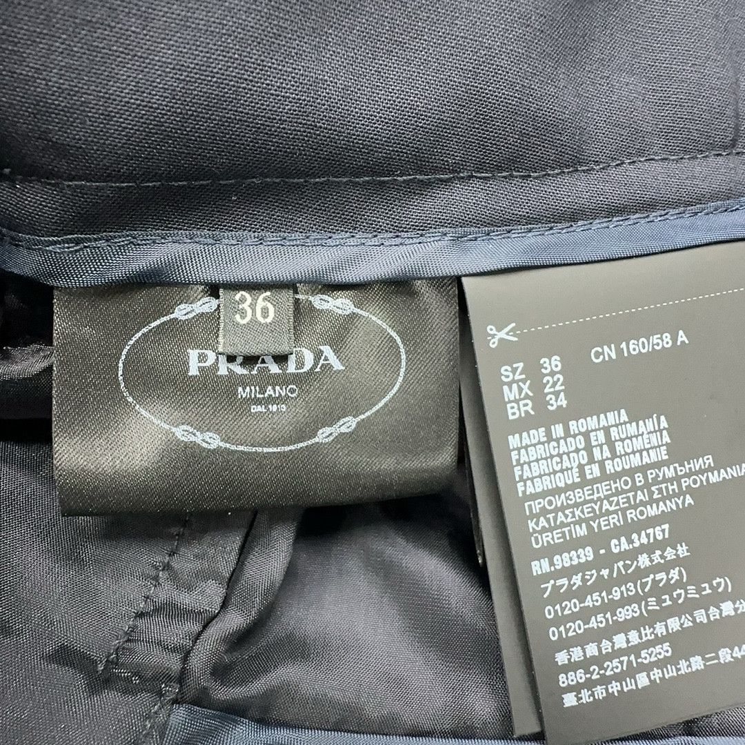 Prada Prada Blue Trousers Size 36 Size 25" / US 0 / IT 36 - 4 Thumbnail