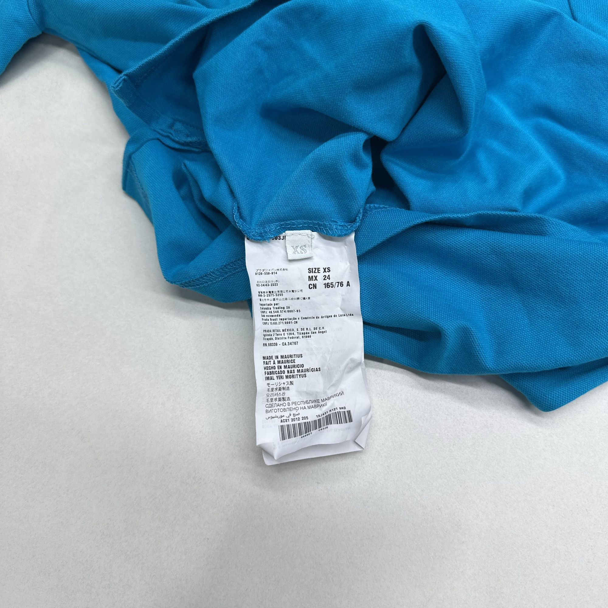 Prada Prada Blue Polo Shirt Size XS Size US XS / EU 42 / 0 - 4 Thumbnail