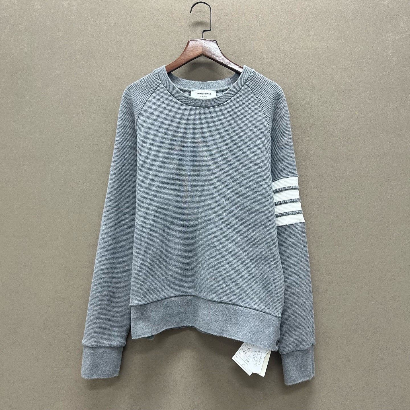 Thom Browne Thom Browne Waffle Knit Sweatshirt Size 2 Size US M / EU 48-50 / 2 - 2 Thumbnail