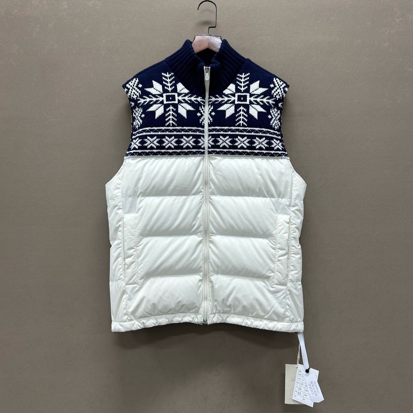 Brunello Cucinelli Brunello Cucinelli Fair Isle Knit Puffer Vest Size S Size US S / EU 44-46 / 1 - 2 Thumbnail