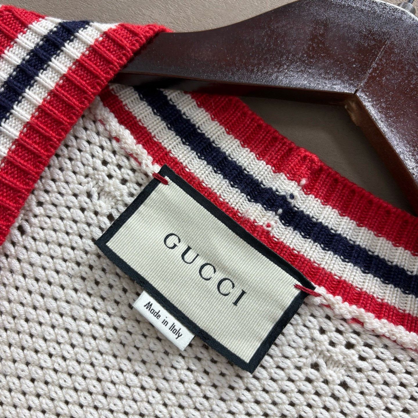 Gucci Gucci Logo Jacquard Striped Cardigan Size M Size US M / EU 48-50 / 2 - 5 Thumbnail