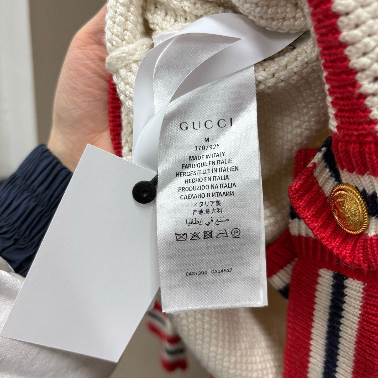 Gucci Gucci Logo Jacquard Striped Cardigan Size M Size US M / EU 48-50 / 2 - 4 Thumbnail