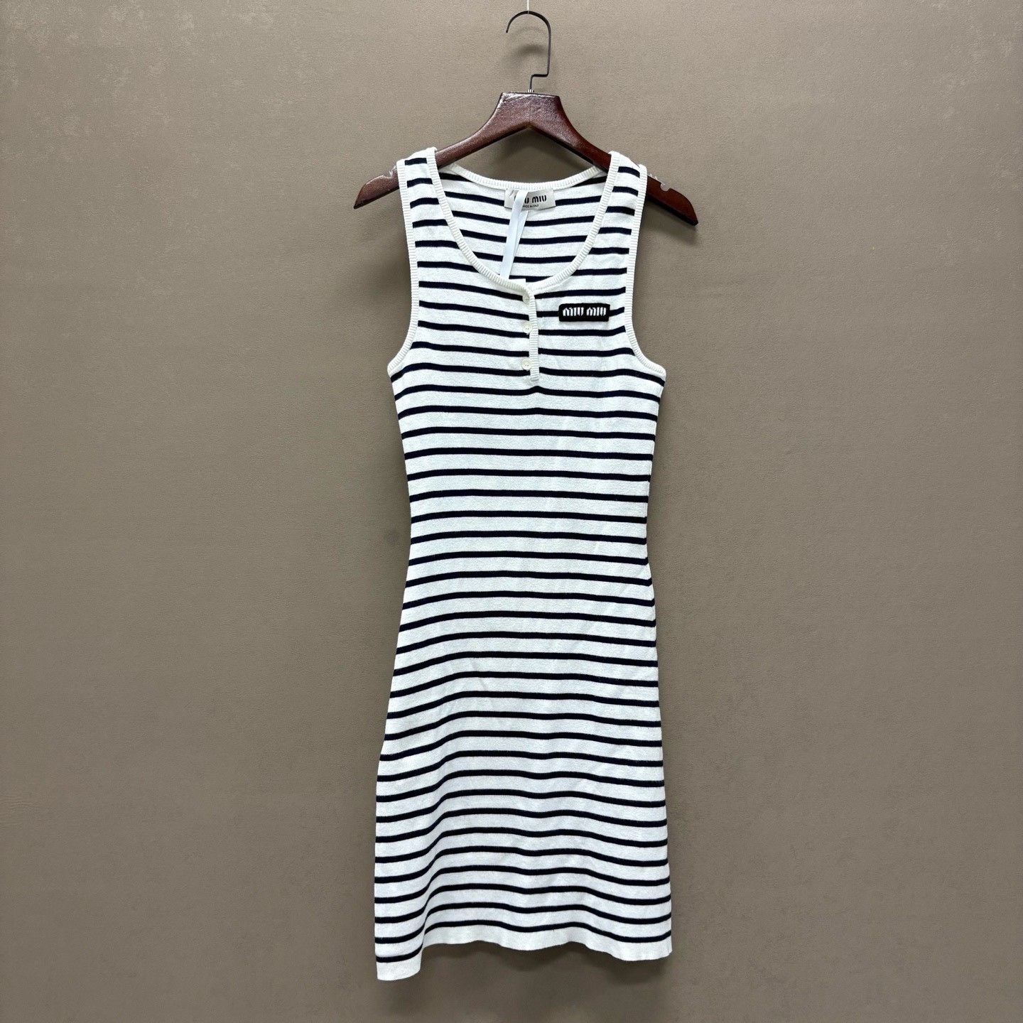 Miu Miu Miu Miu Striped Knit Mini Dress Size 36 Size XS / US 0-2 / IT 36-38 - 2 Thumbnail