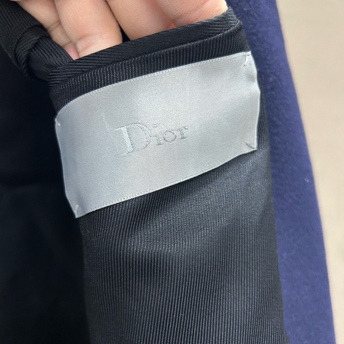 Dior Dior Navy Cashmere Coat Size M Size US M / EU 48-50 / 2 - 4 Thumbnail