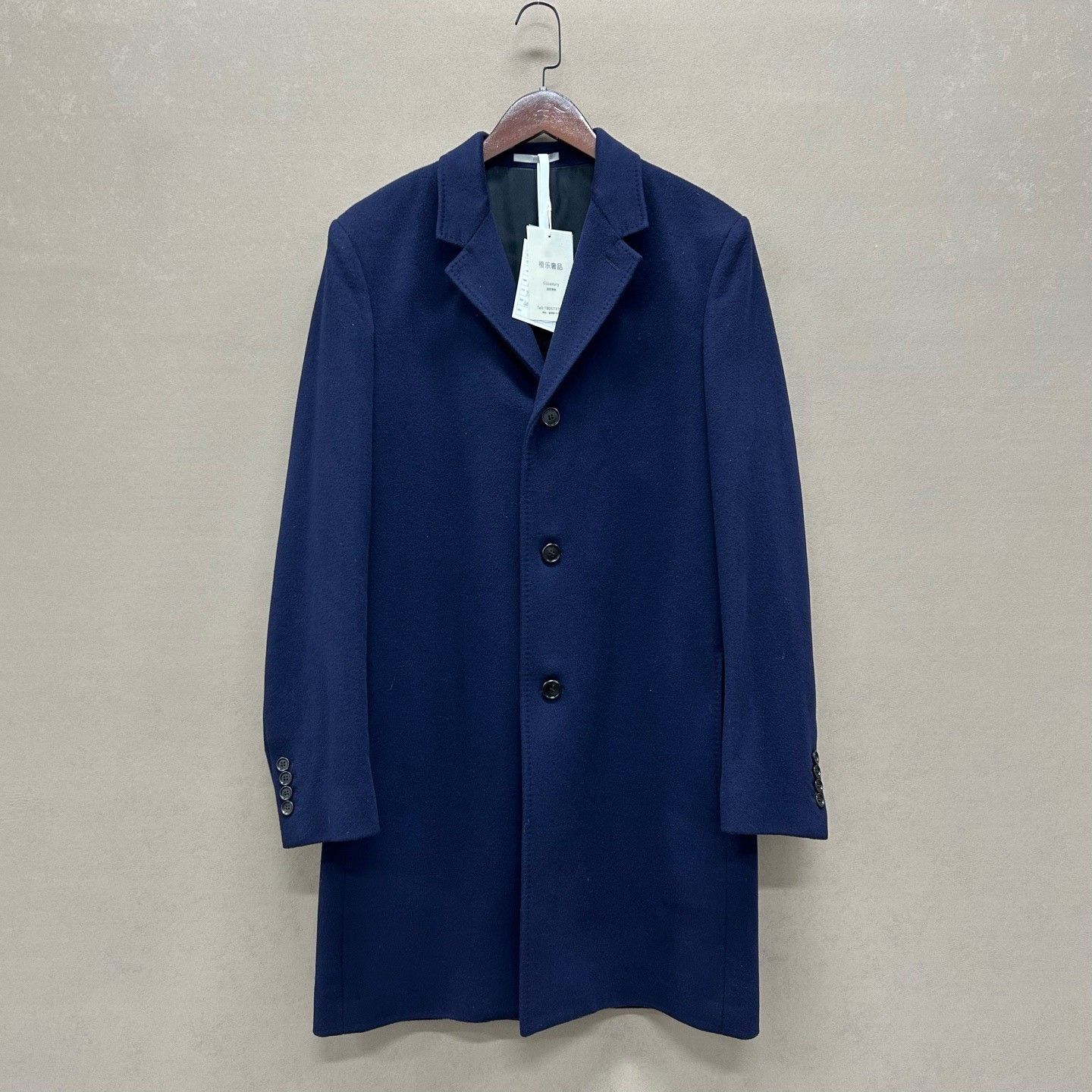 Dior Dior Navy Cashmere Coat Size M Size US M / EU 48-50 / 2 - 2 Thumbnail