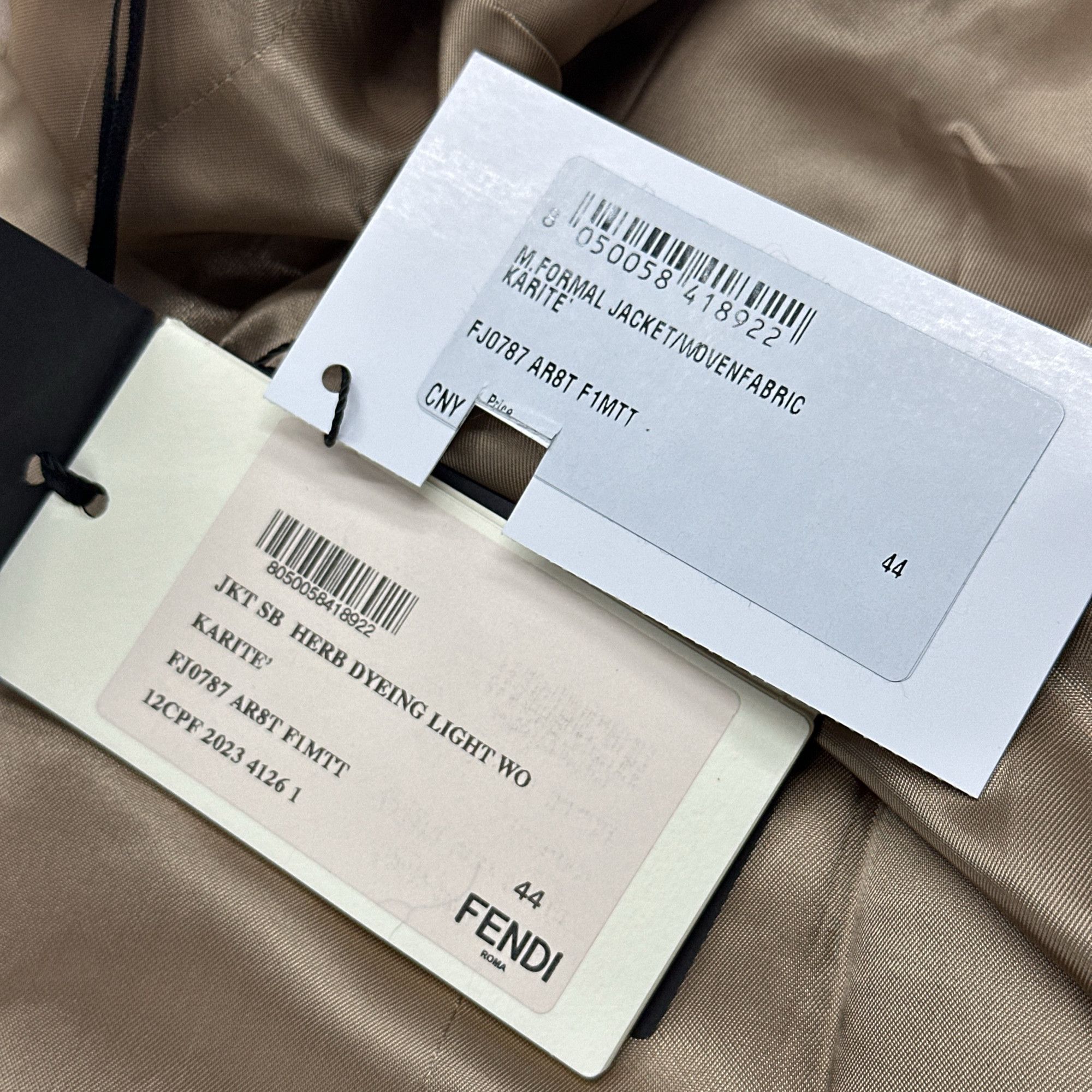 Fendi Fendi Beige Blazer Size 34R Size 34R - 4 Thumbnail