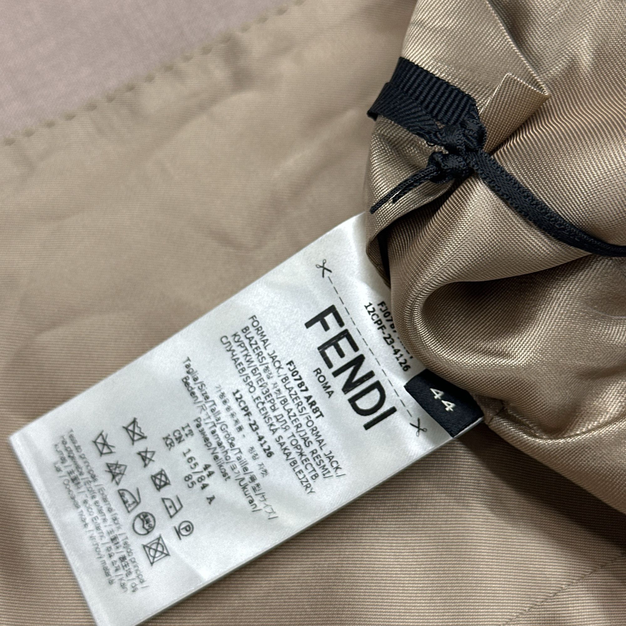 Fendi Fendi Beige Blazer Size 34R Size 34R - 3 Thumbnail