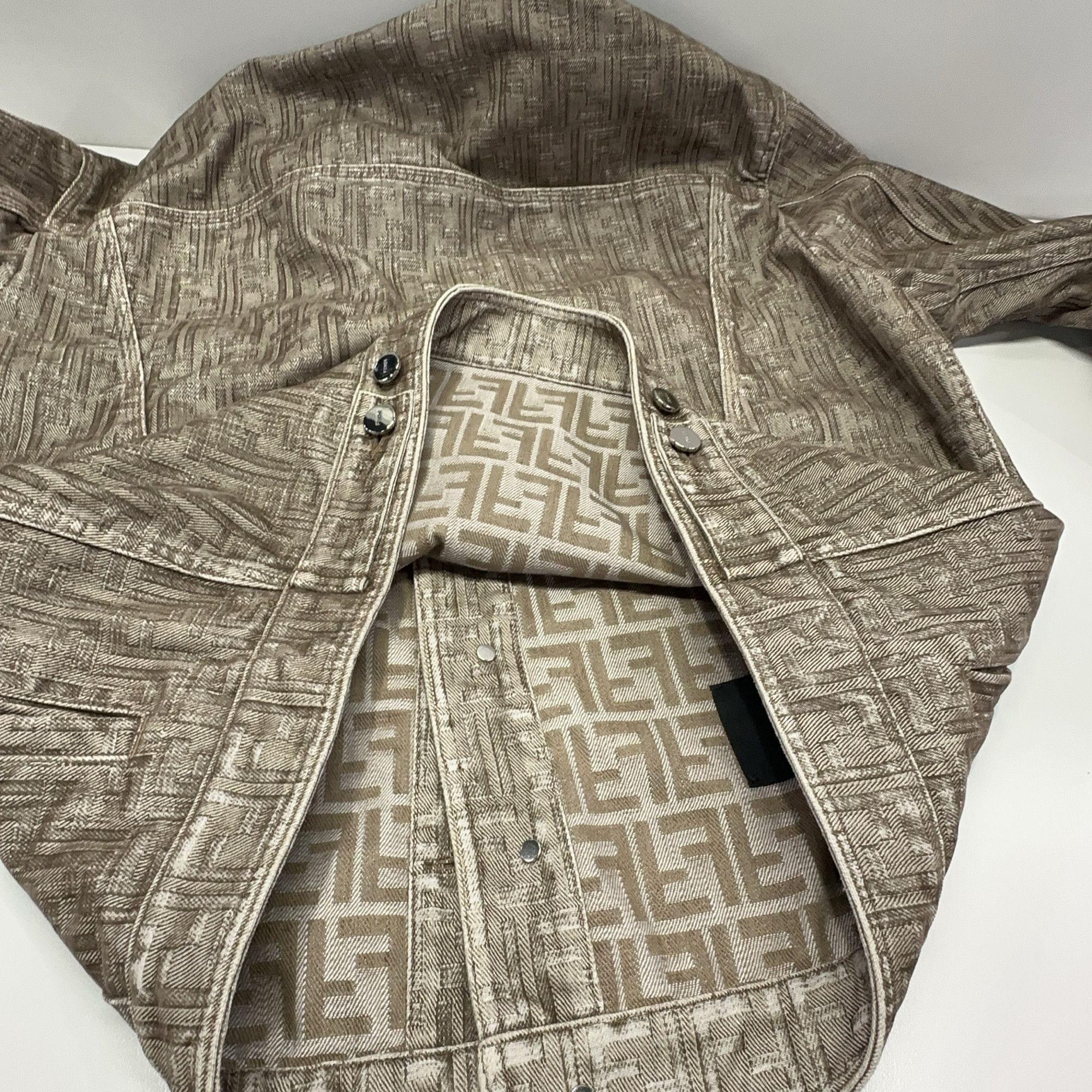 Fendi Fendi Monogram Denim Jacket Size M Size US M / EU 48-50 / 2 - 8 Thumbnail