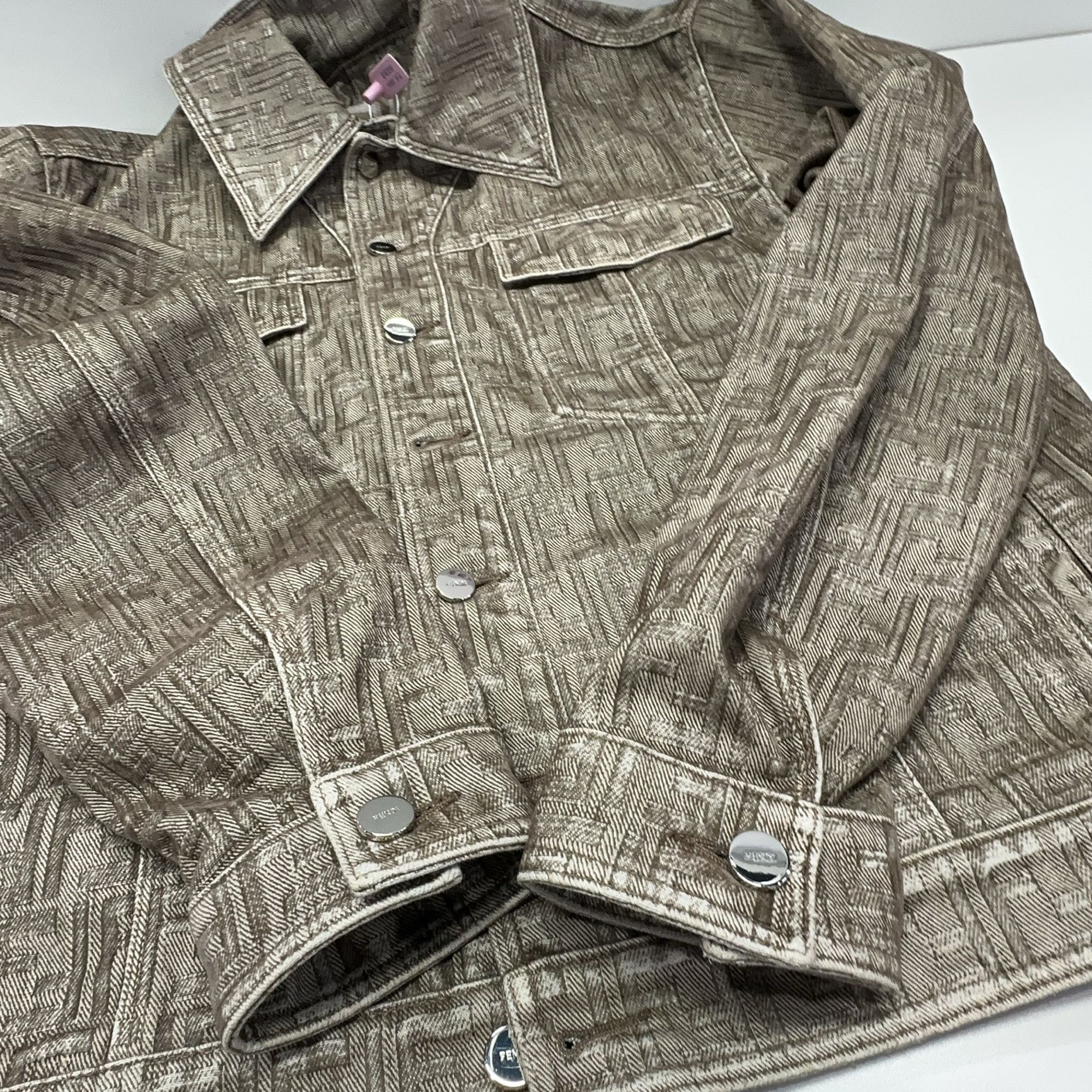 Fendi Fendi Monogram Denim Jacket Size M Size US M / EU 48-50 / 2 - 7 Thumbnail