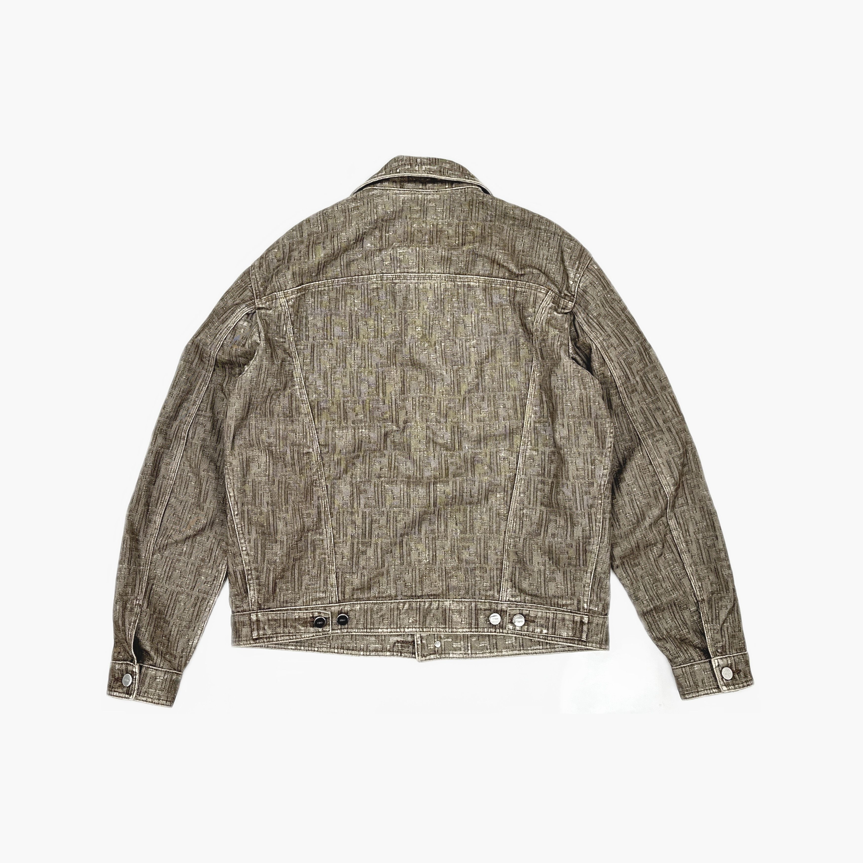 Fendi Fendi Monogram Denim Jacket Size M Size US M / EU 48-50 / 2 - 2 Thumbnail