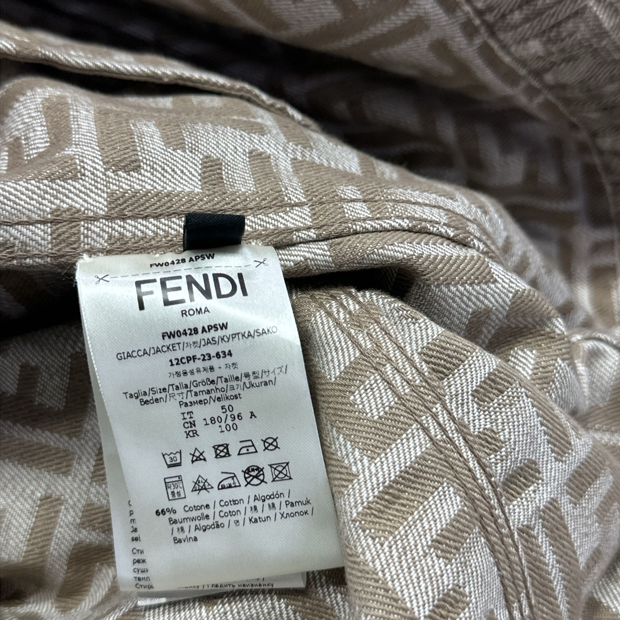 Fendi Fendi Monogram Denim Jacket Size M Size US M / EU 48-50 / 2 - 3 Thumbnail