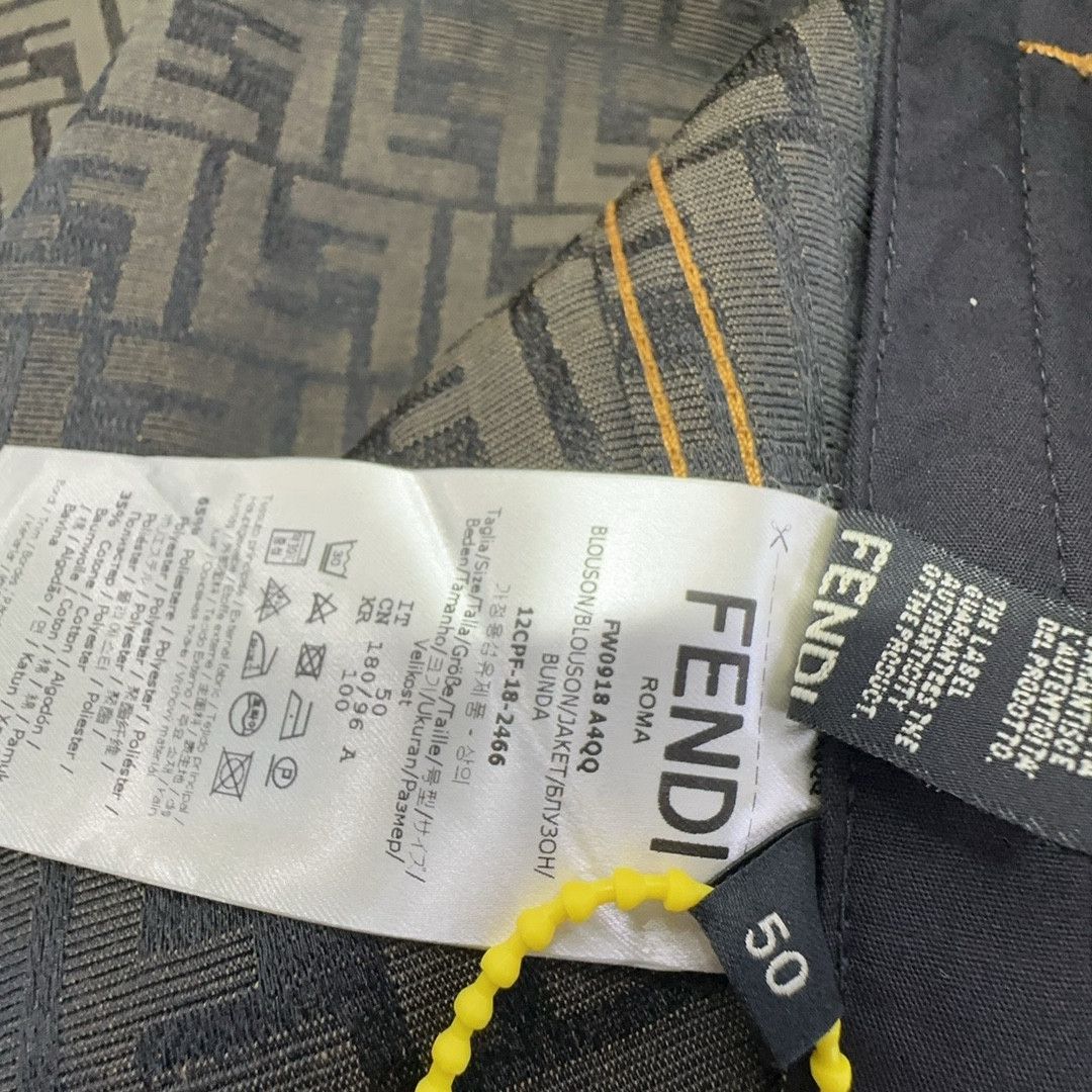 Fendi Fendi FF Logo Denim Jacket Size 50 Size US M / EU 48-50 / 2 - 3 Thumbnail