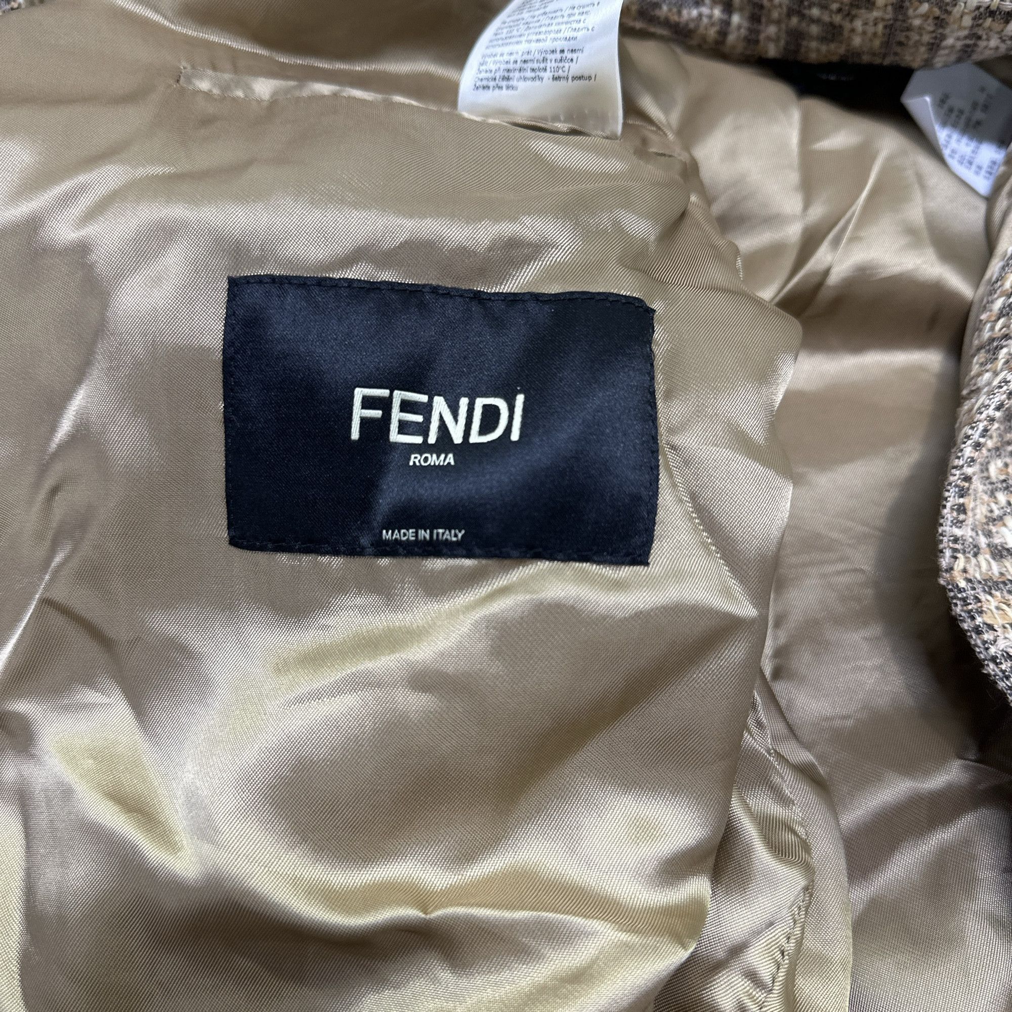Fendi Fendi FF Logo Print Jacket Size 54 Size US L / EU 52-54 / 3 - 3 Thumbnail