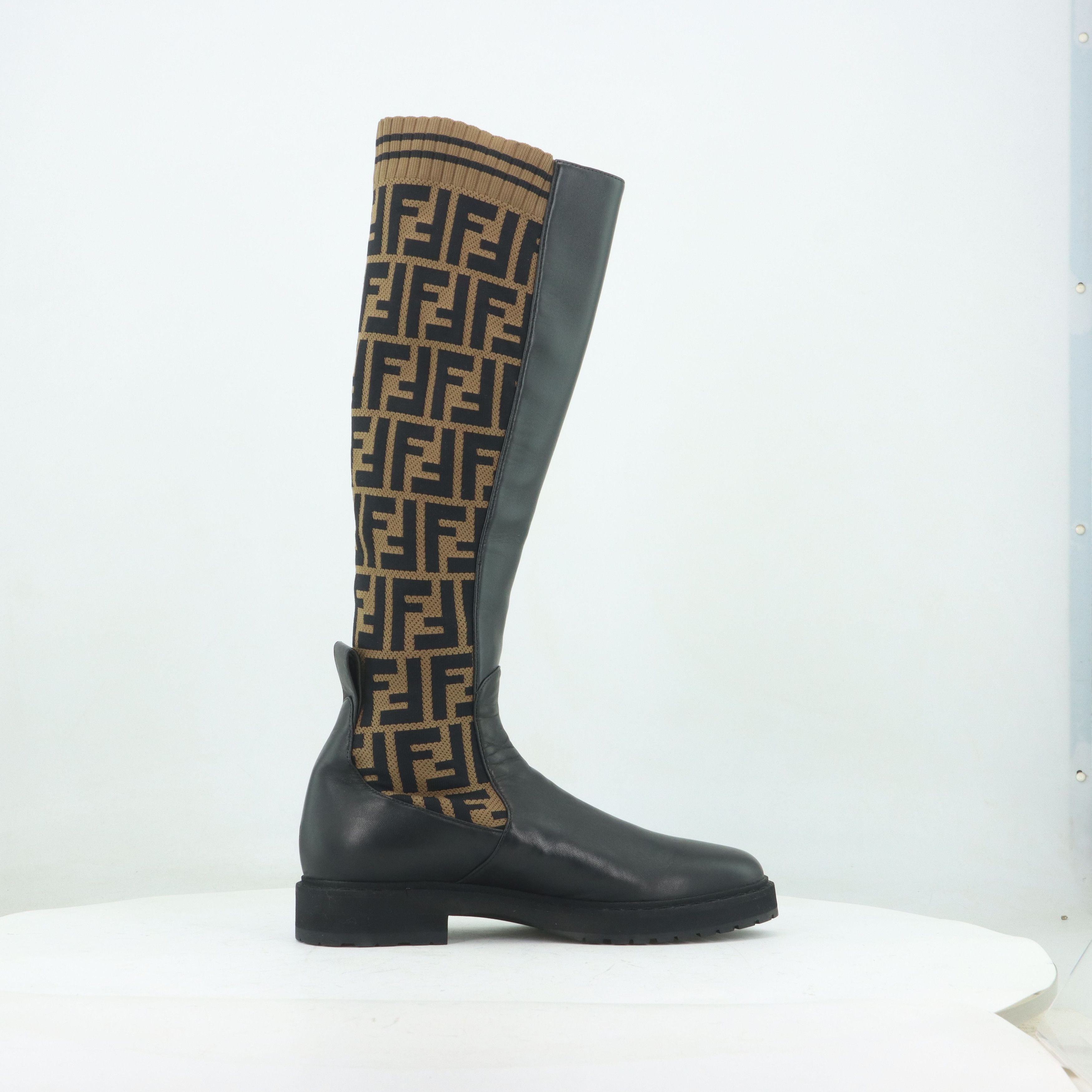 Fendi Fendi FF Monogram Rockoko Boots Size 37 Size US 7 / IT 37 - 7 Thumbnail