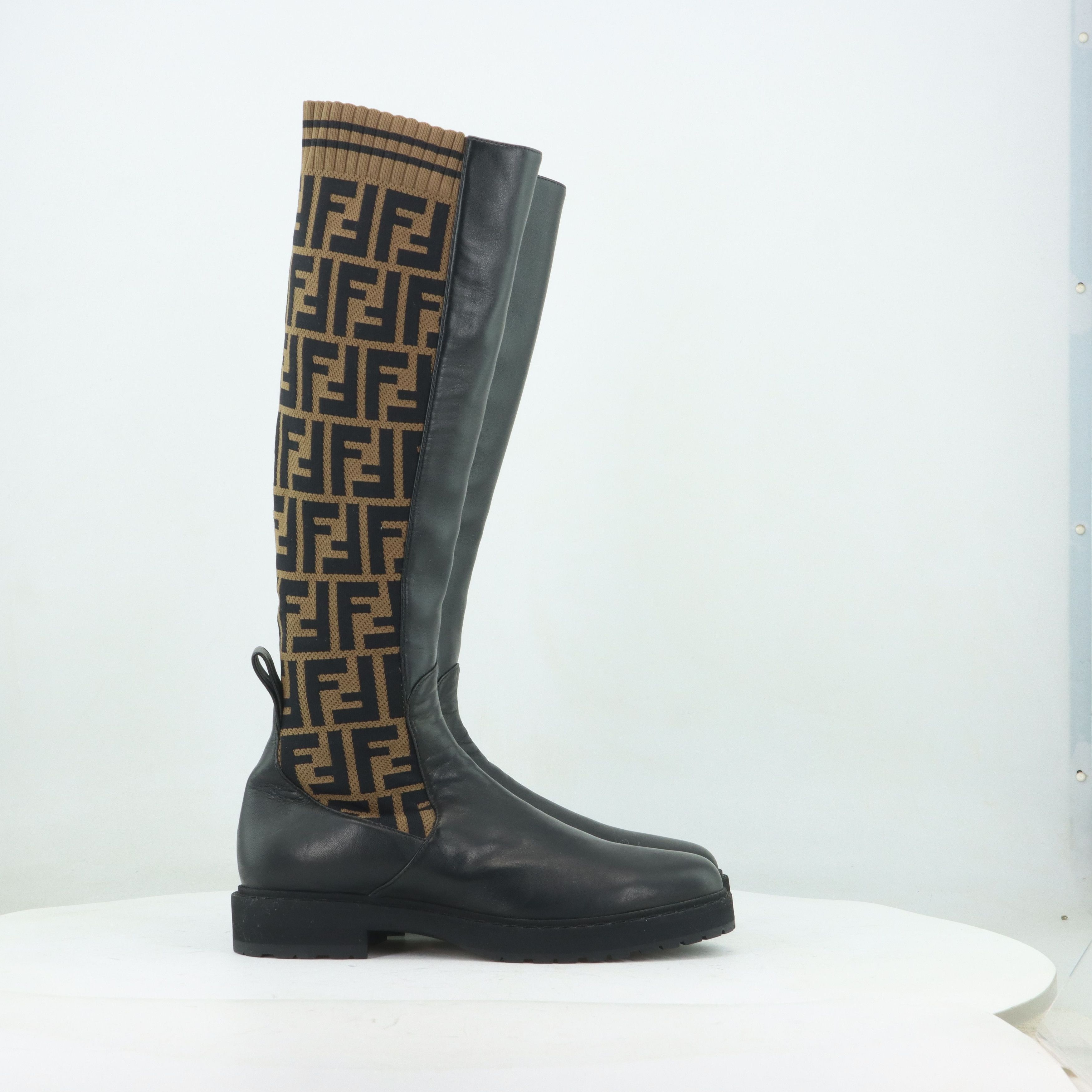 Fendi Fendi FF Monogram Rockoko Boots Size 37 Size US 7 / IT 37 - 3 Thumbnail