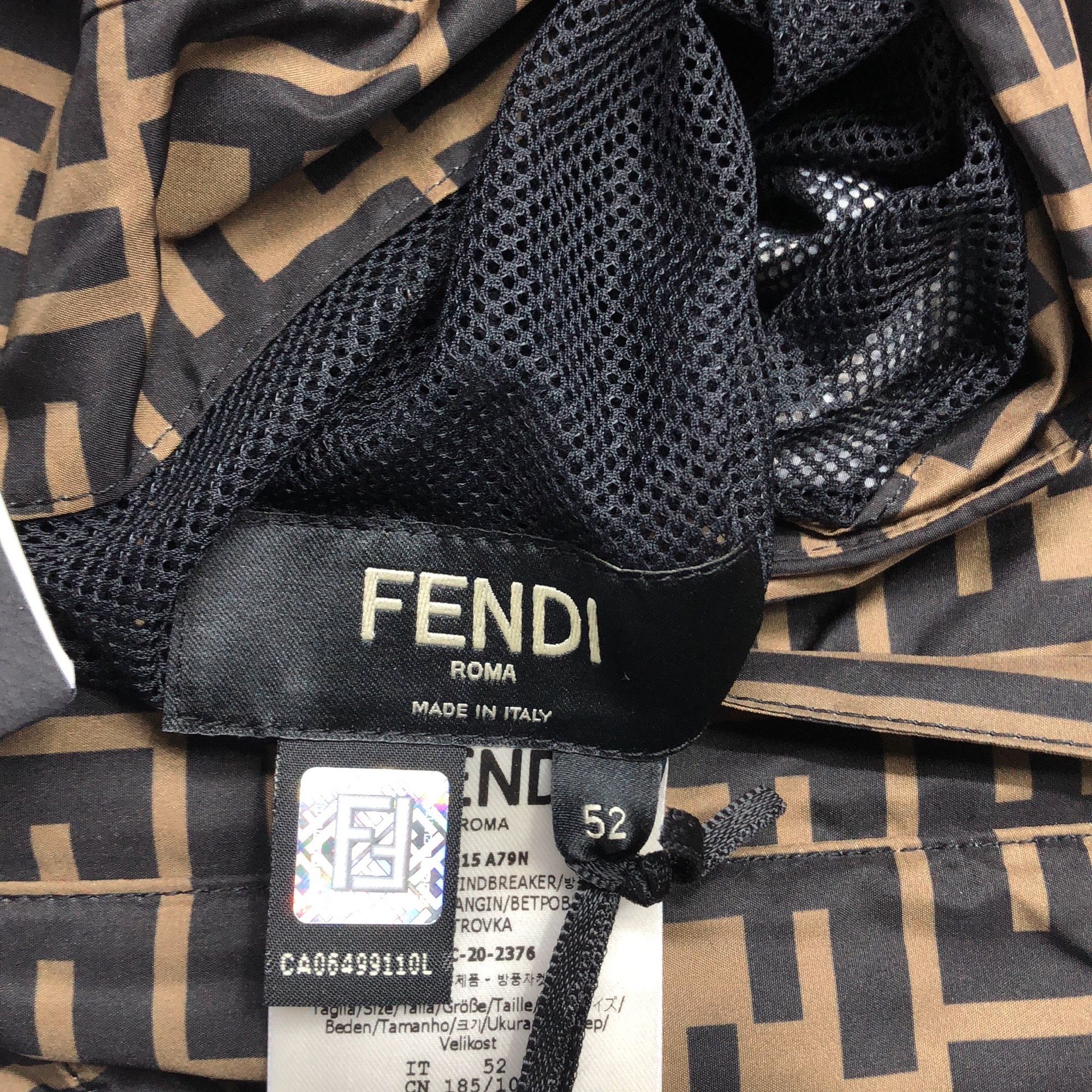 Fendi Fendi FF Logo Reversible Windbreaker Size L Size US L / EU 52-54 / 3 - 3 Thumbnail