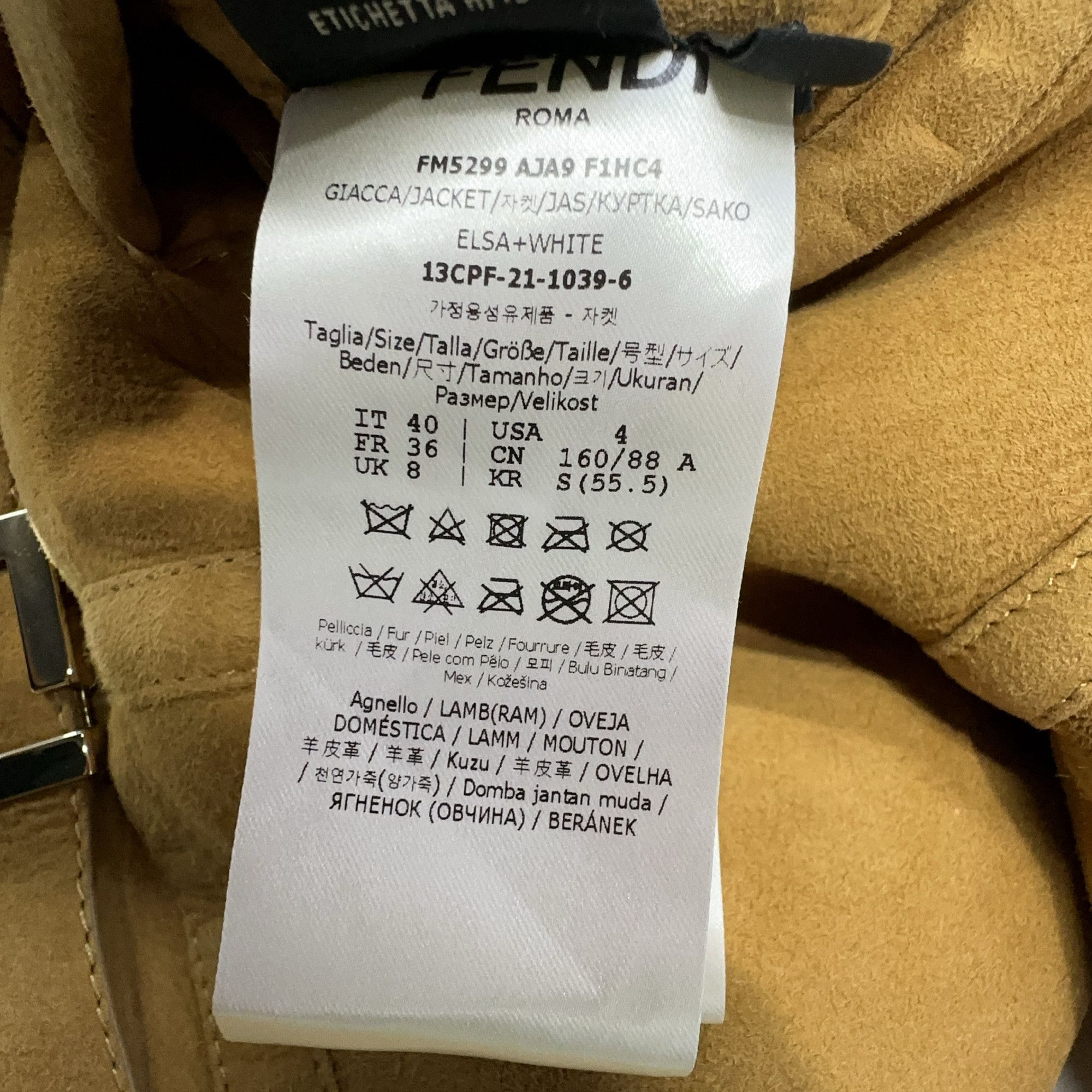 Fendi Fendi Shearling Lambskin Jacket Size 40 Size S / US 4 / IT 40 - 5 Thumbnail