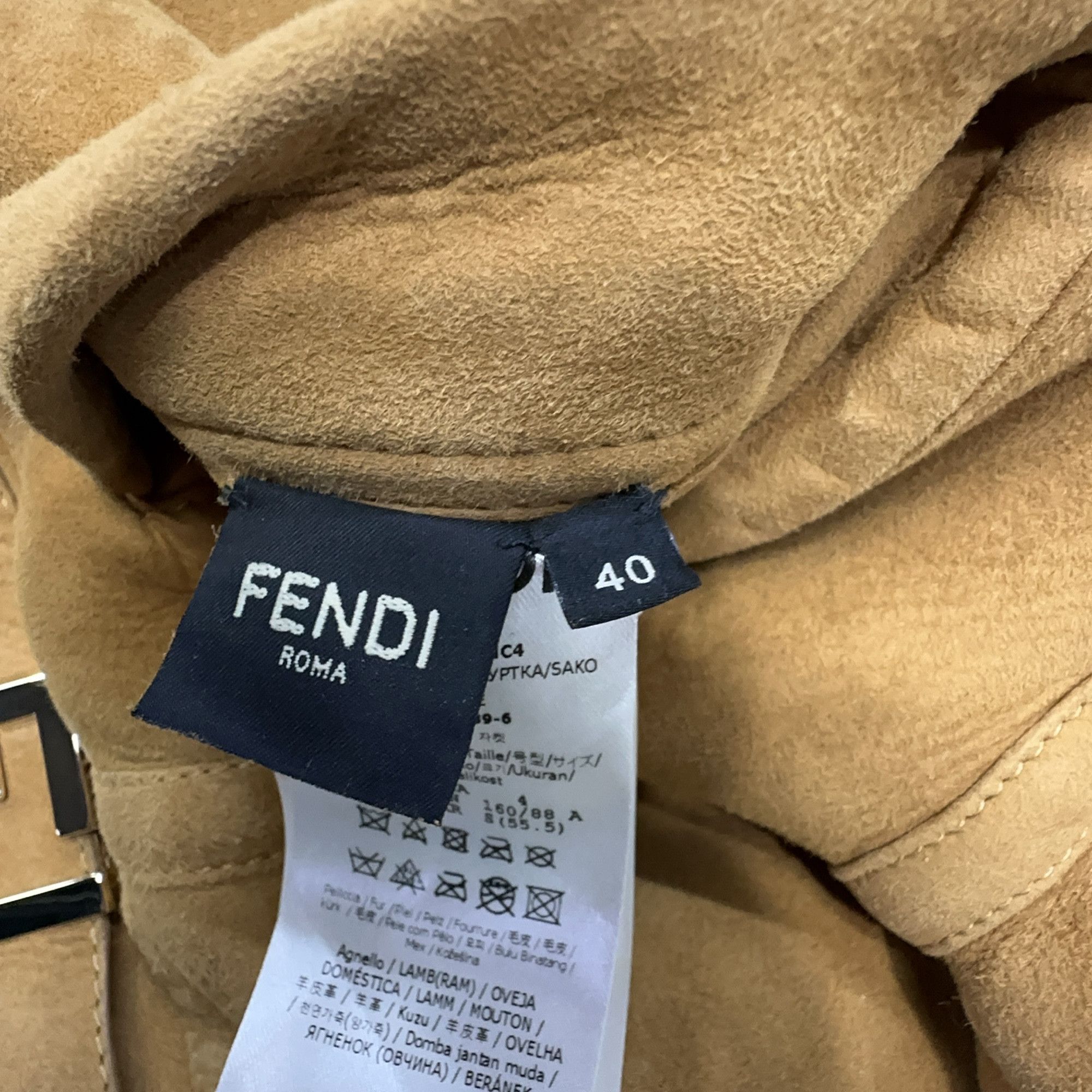 Fendi Fendi Shearling Lambskin Jacket Size 40 Size S / US 4 / IT 40 - 4 Thumbnail