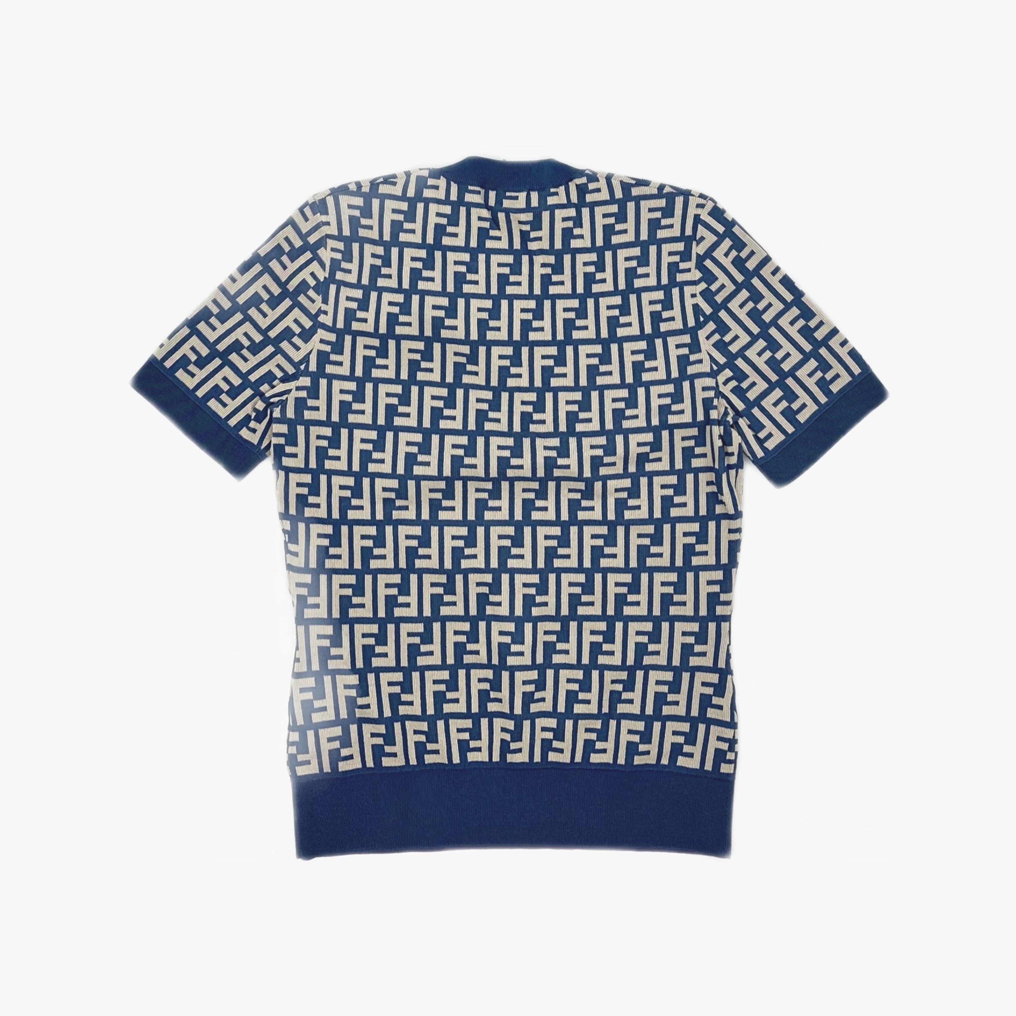 Fendi Fendi FF Logo Short Sleeve Sweater IT 42 Size M / US 6-8 / IT 42-44 - 2 Thumbnail