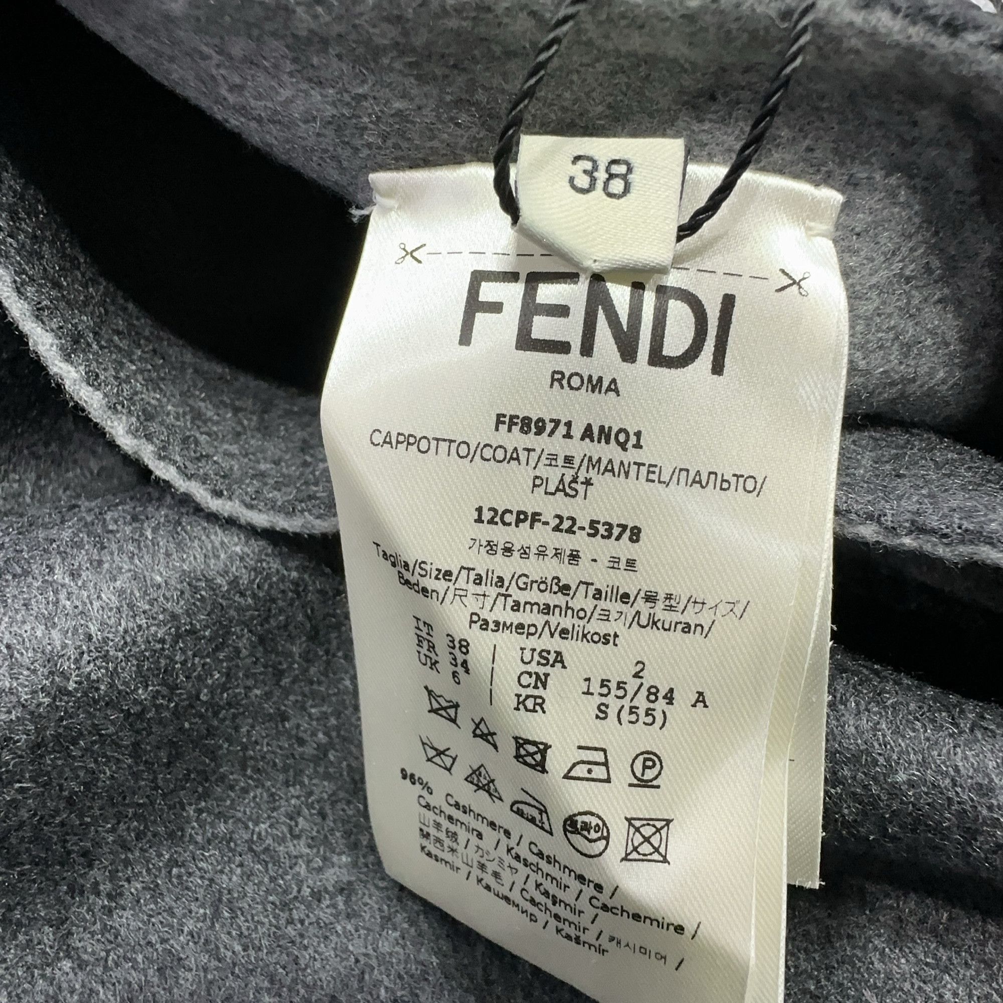 Fendi Fendi Cashmere Double Face Coat Size 38 Size XS / US 0-2 / IT 36-38 - 6 Thumbnail