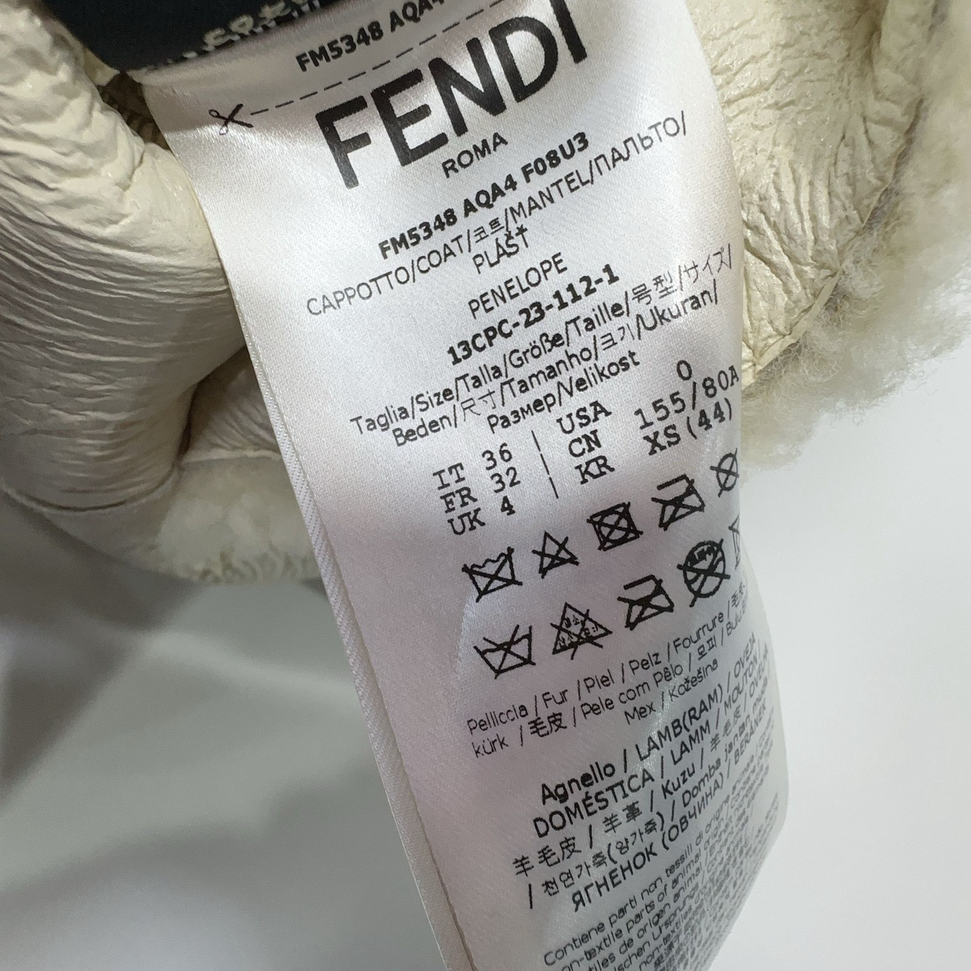 Fendi Fendi Lamb Shearling Long Coat Size 36 Size XS / US 0-2 / IT 36-38 - 6 Thumbnail