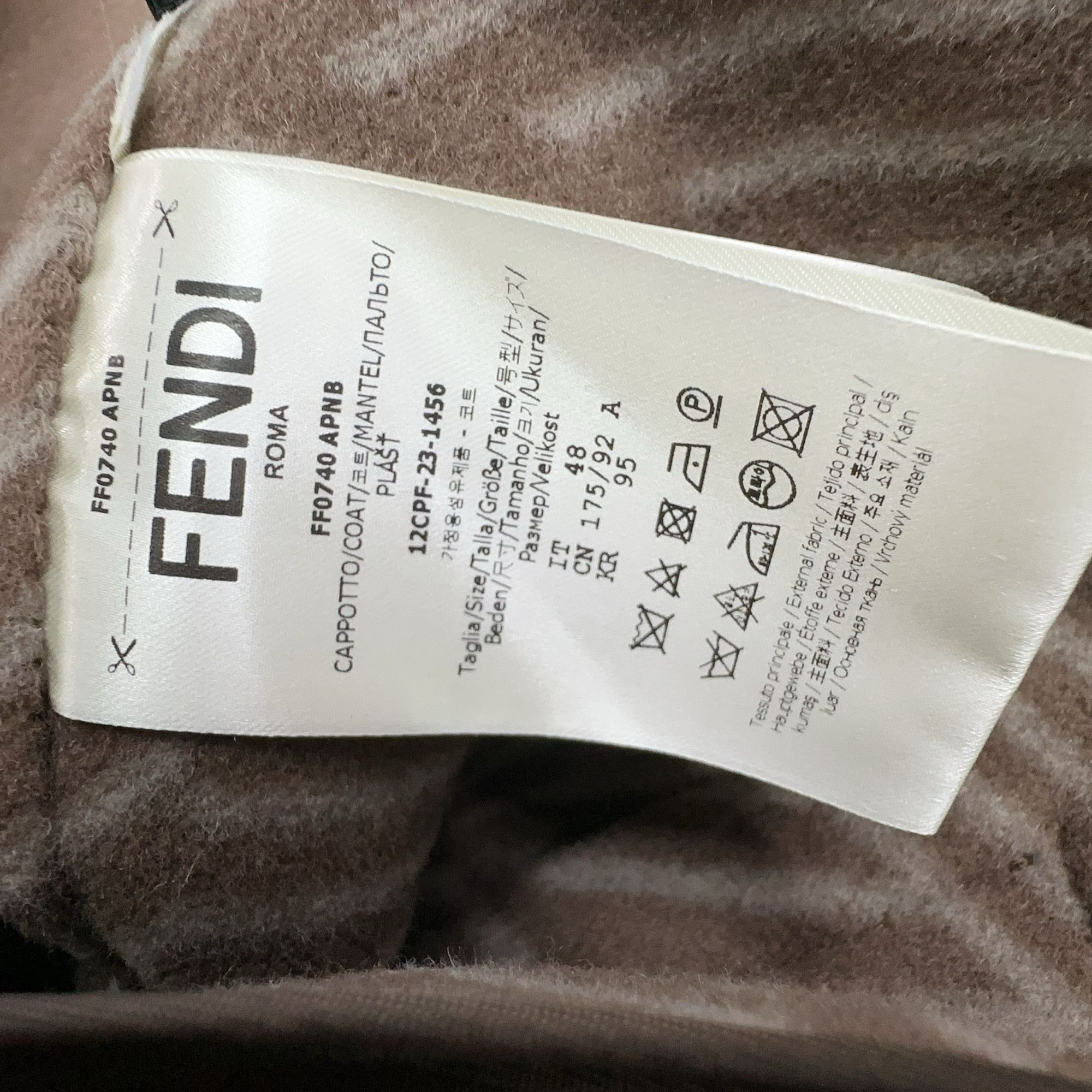 Fendi Fendi FF Shadow Wool Coat Size M Size US M / EU 48-50 / 2 - 5 Thumbnail