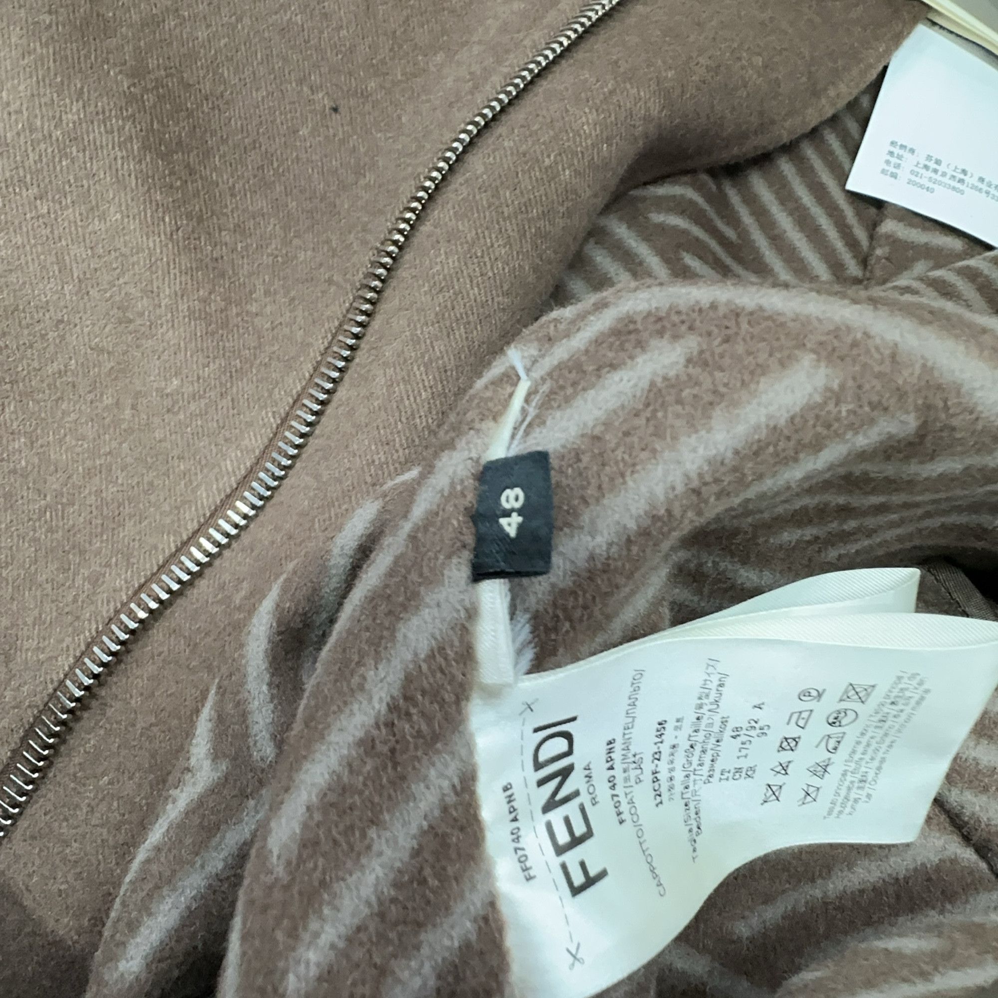 Fendi Fendi FF Shadow Wool Coat Size M Size US M / EU 48-50 / 2 - 4 Thumbnail