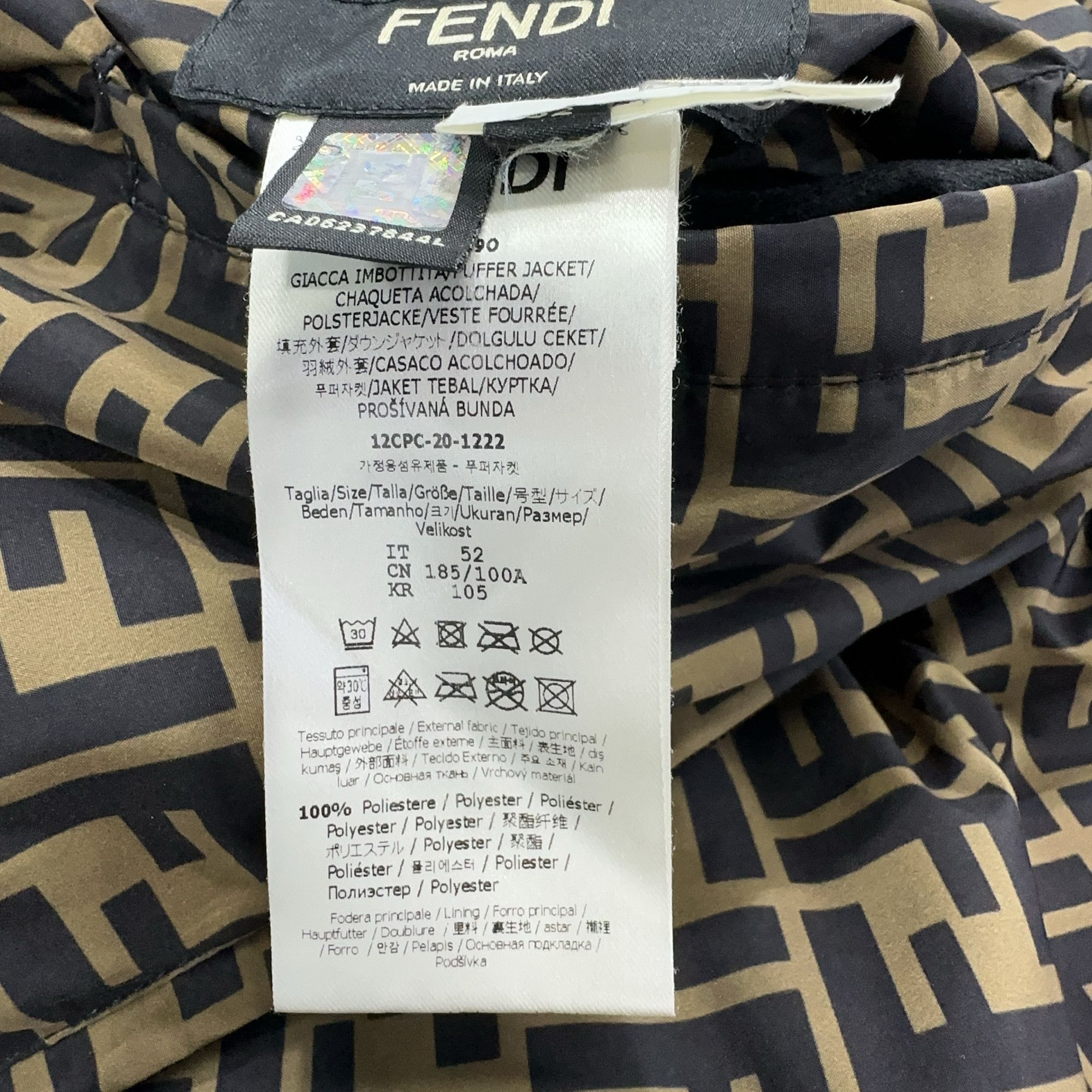 Fendi Fendi Reversible Logo Puffer Jacket Size L Size US L / EU 52-54 / 3 - 6 Thumbnail