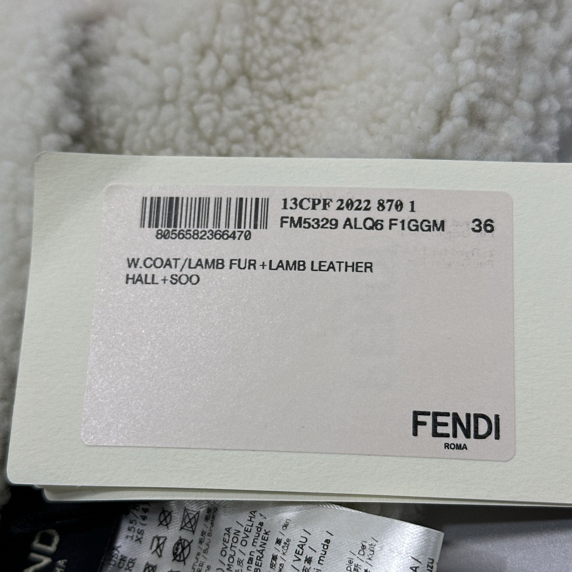 Fendi Fendi Lamb Fur Pullover Jacket Size IT 36 Size XS / US 0-2 / IT 36-38 - 5 Thumbnail