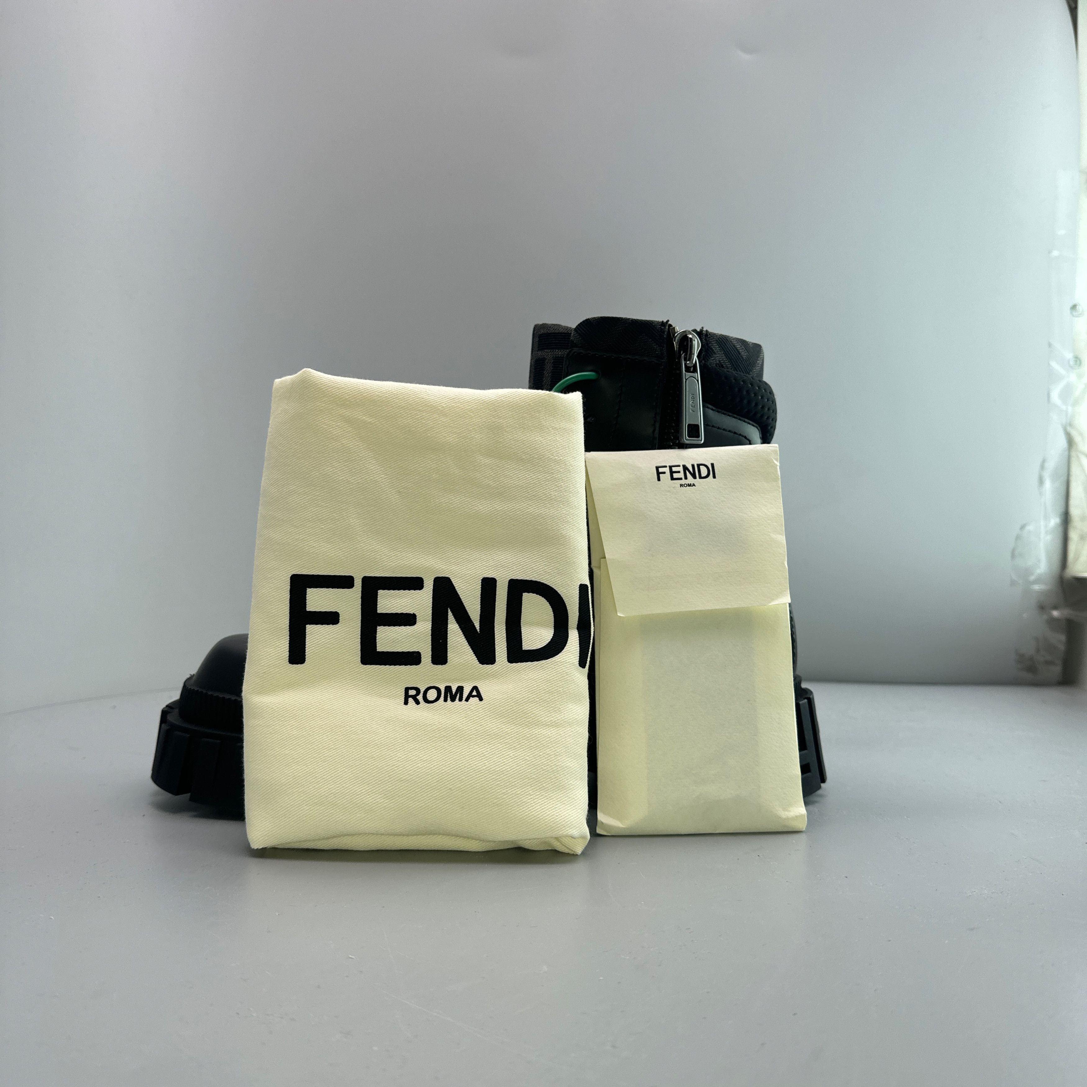 Fendi Fendi Force FF Logo Lace-Up Boots Size 7 Size US 7 / EU 40 - 10 Thumbnail