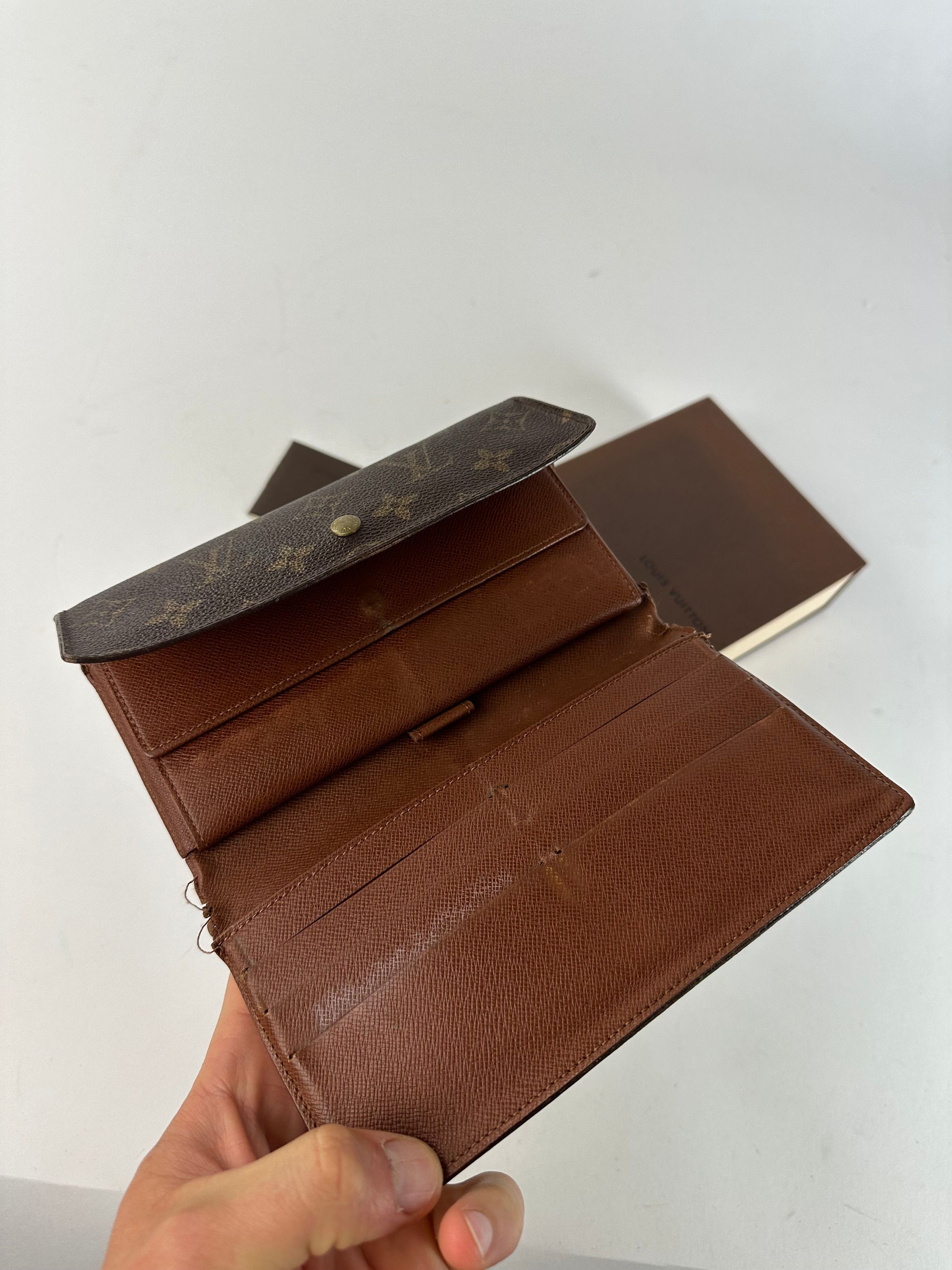 Louis Vuitton Vintage Monogram Canvas Long Wallet Brown Size ONE SIZE - 4 Thumbnail