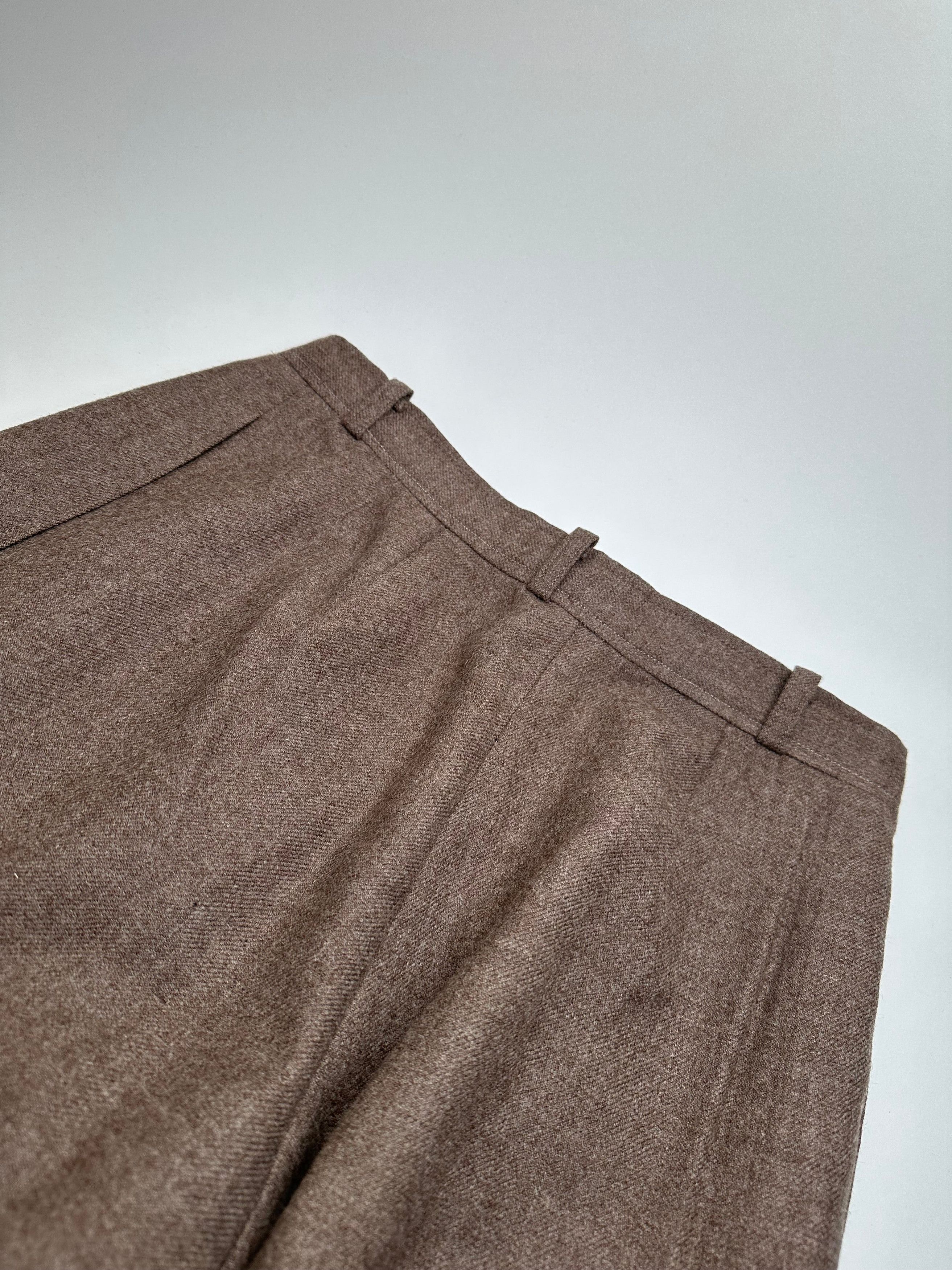 Yves Saint Laurent Vintage Wool Pants Brown 38/M Size 30" / US 8 / IT 44 - 13 Thumbnail