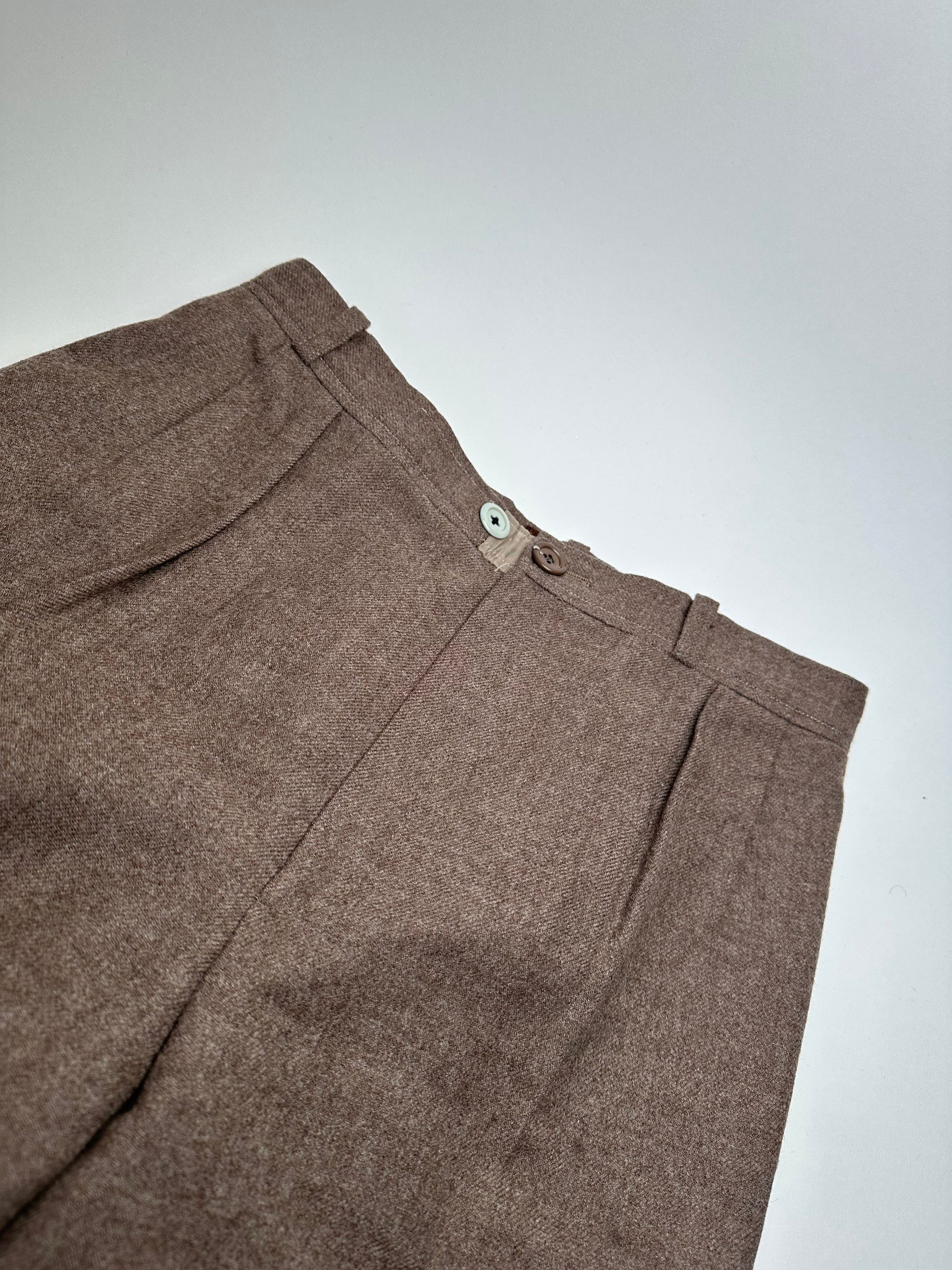 Yves Saint Laurent Vintage Wool Pants Brown 38/M Size 30" / US 8 / IT 44 - 7 Thumbnail