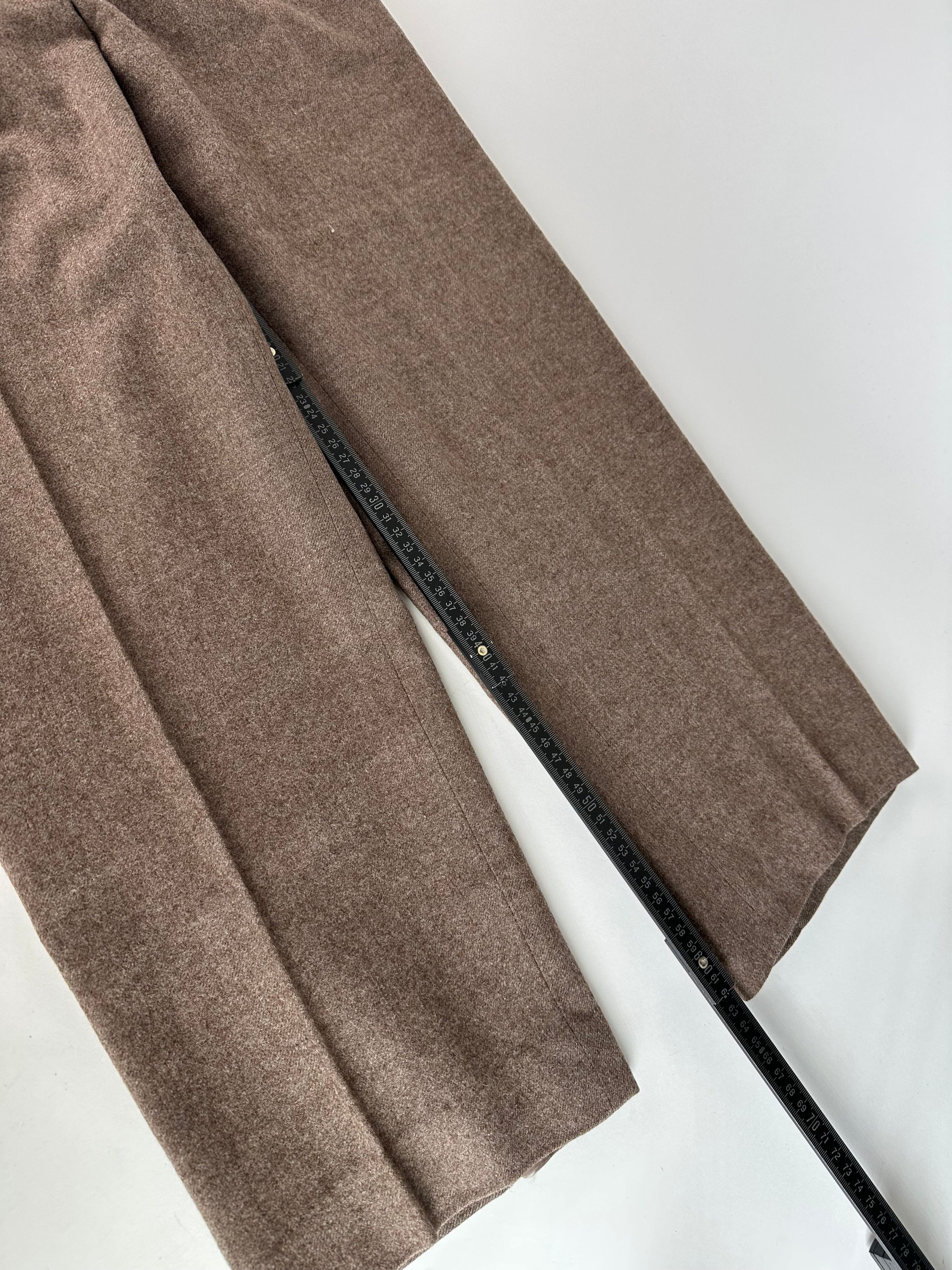 Yves Saint Laurent Vintage Wool Pants Brown 38/M Size 30" / US 8 / IT 44 - 10 Thumbnail