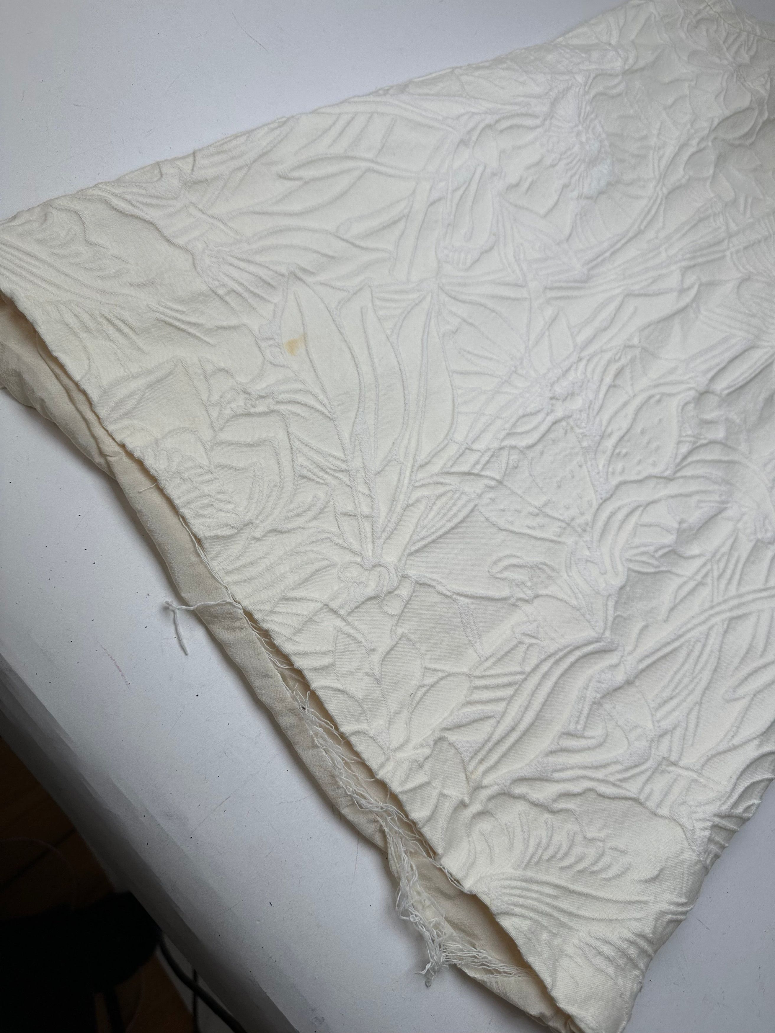 Gucci Vintage Floral Quilted Shift Dress Cream S Size S / US 4 / IT 40 - 5 Thumbnail