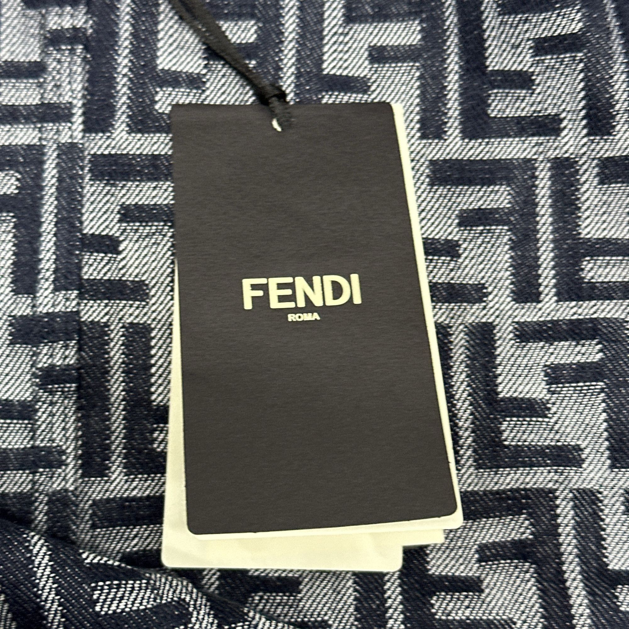 Fendi Fendi Logo Print Denim Jacket Size S Size US S / EU 44-46 / 1 - 4 Thumbnail