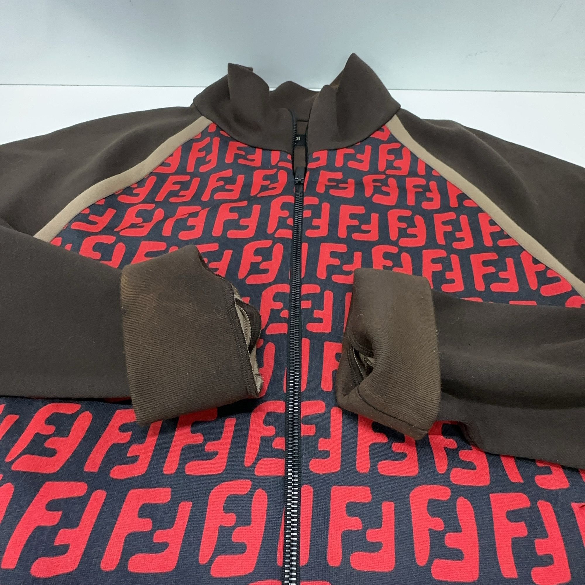Fendi Fendi FF Monogram Zip Up Jacket Size L Size US L / EU 52-54 / 3 - 9 Thumbnail