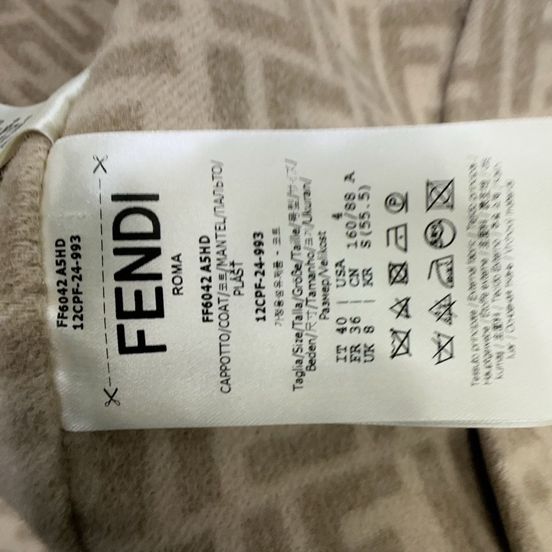 Fendi Fendi Beige Wool Coat Size 40 Size S / US 4 / IT 40 - 3 Thumbnail