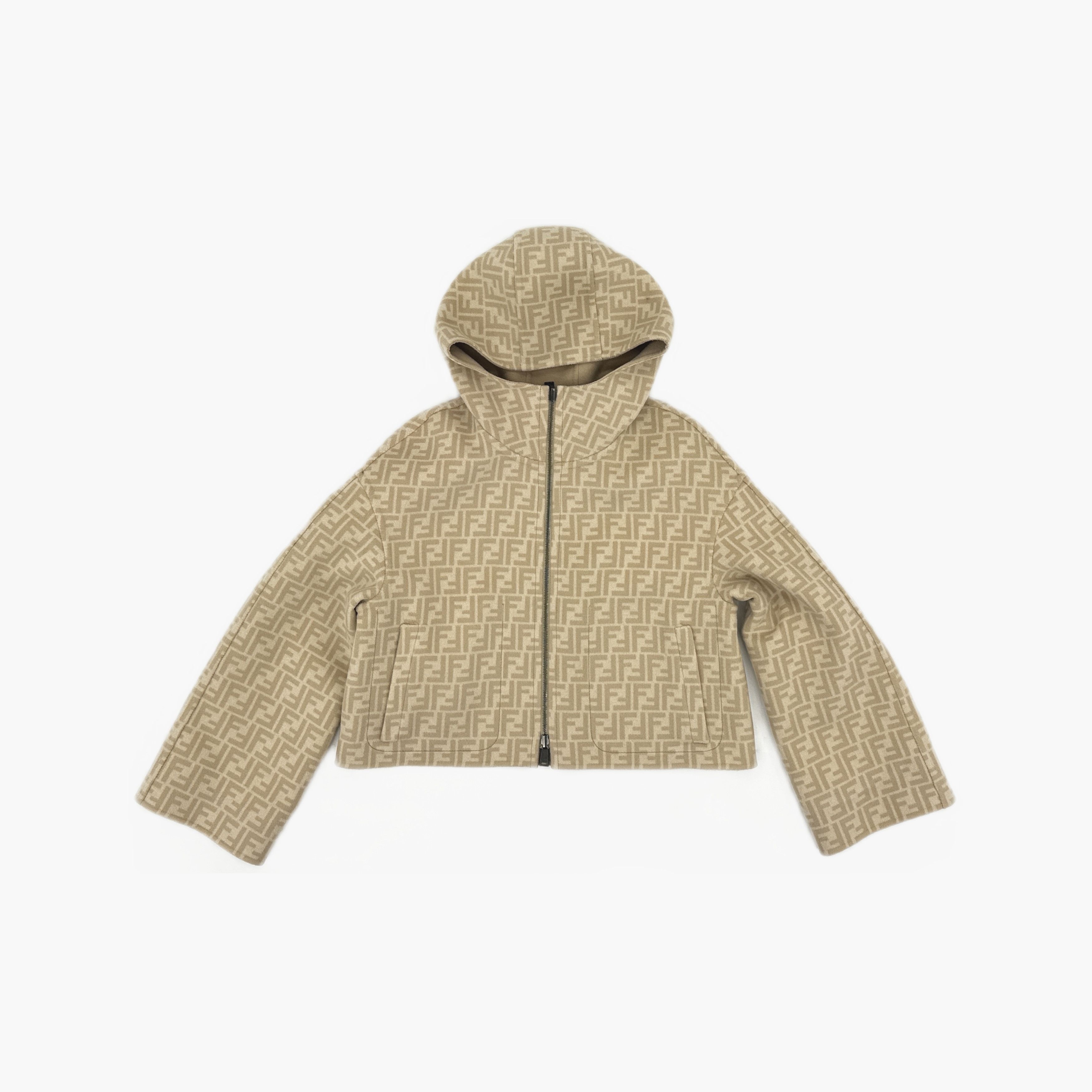 Fendi Fendi Reversible Logo Wool Jacket Size 38 Size XS / US 0-2 / IT 36-38 - 3 Thumbnail