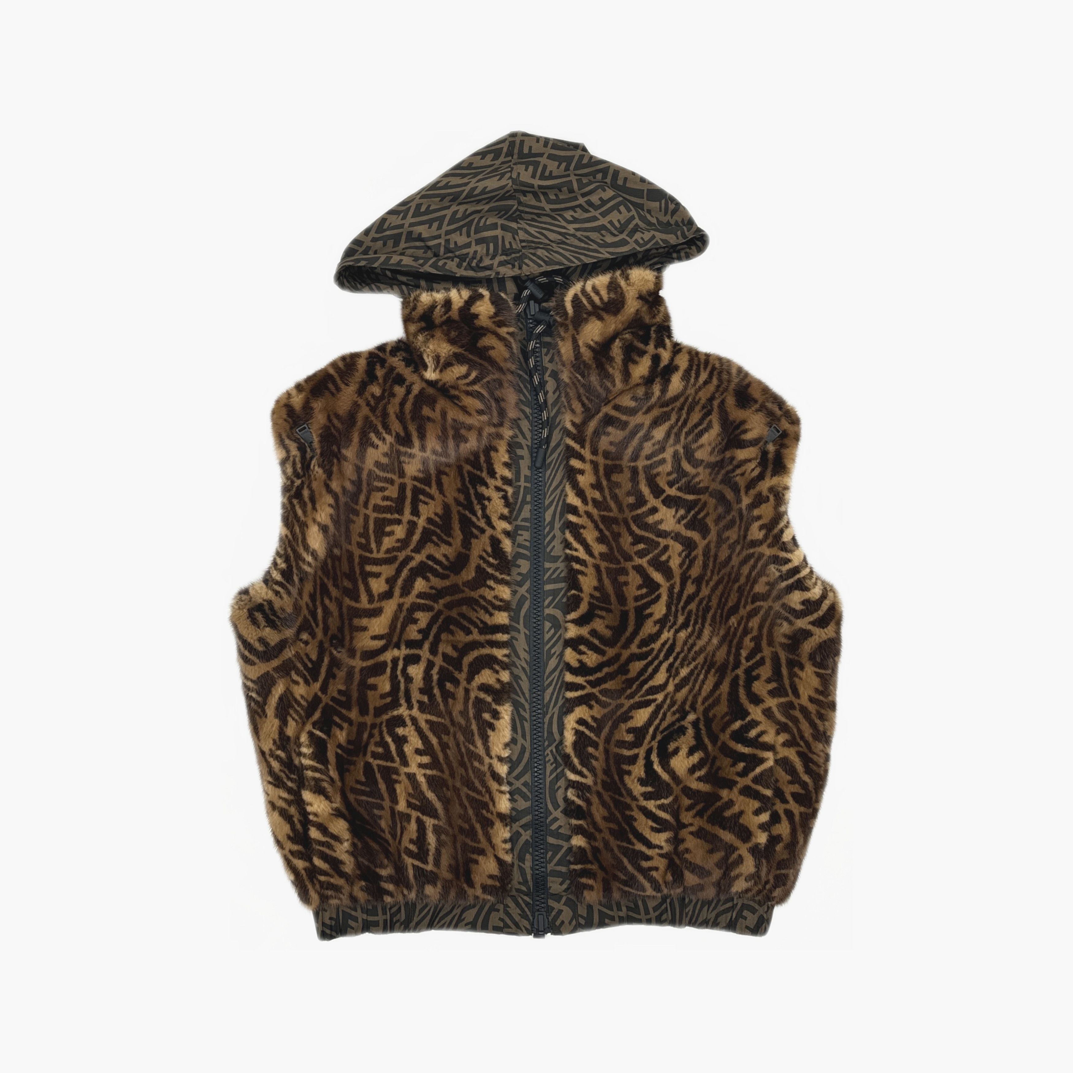 Fendi Fendi Reversible FF Logo Fur Jacket Size 36 Size XS / US 0-2 / IT 36-38 - 8 Thumbnail