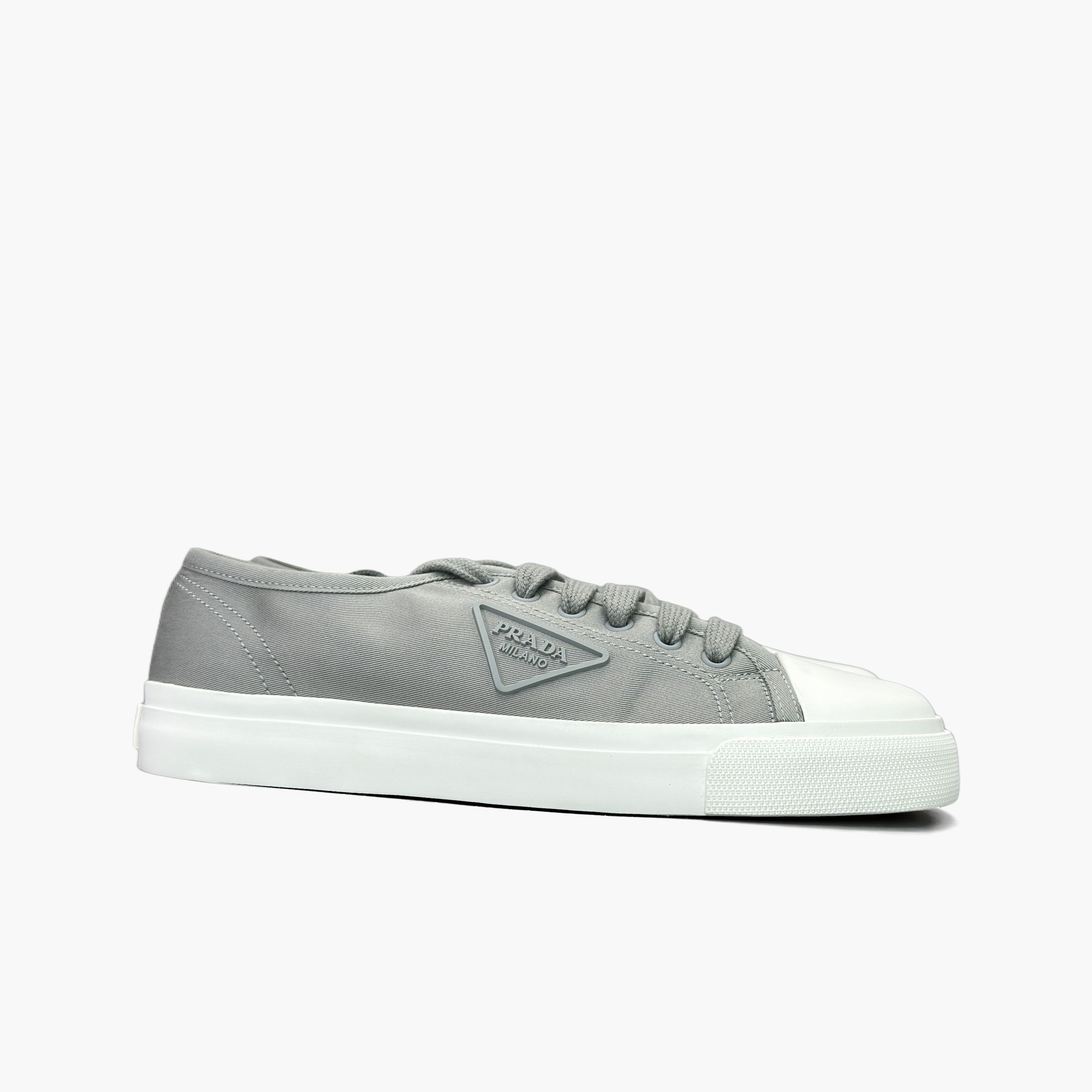 Prada Prada Canvas Logo Low-Top Sneakers US 8 / EU 41 Size US 8 / EU 41 - 4 Thumbnail