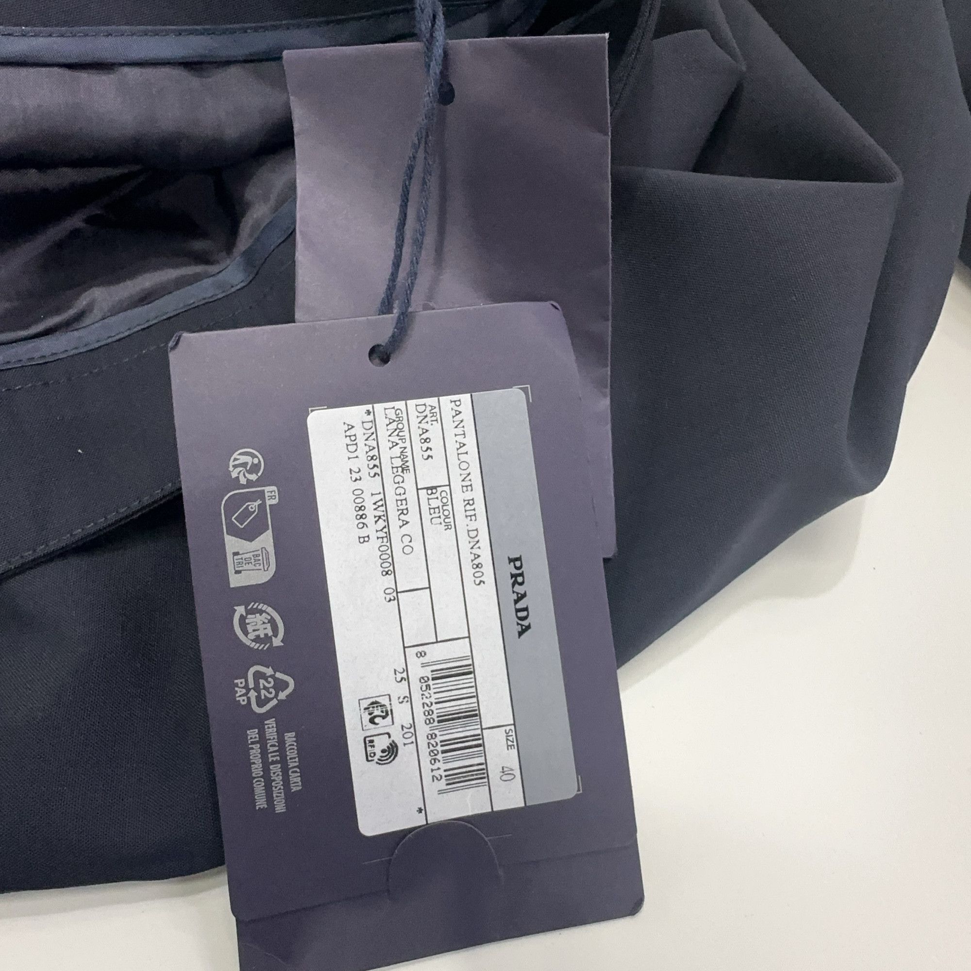 Prada Prada Blue Trousers Size 26 Size US 40 / EU 56 - 6 Thumbnail