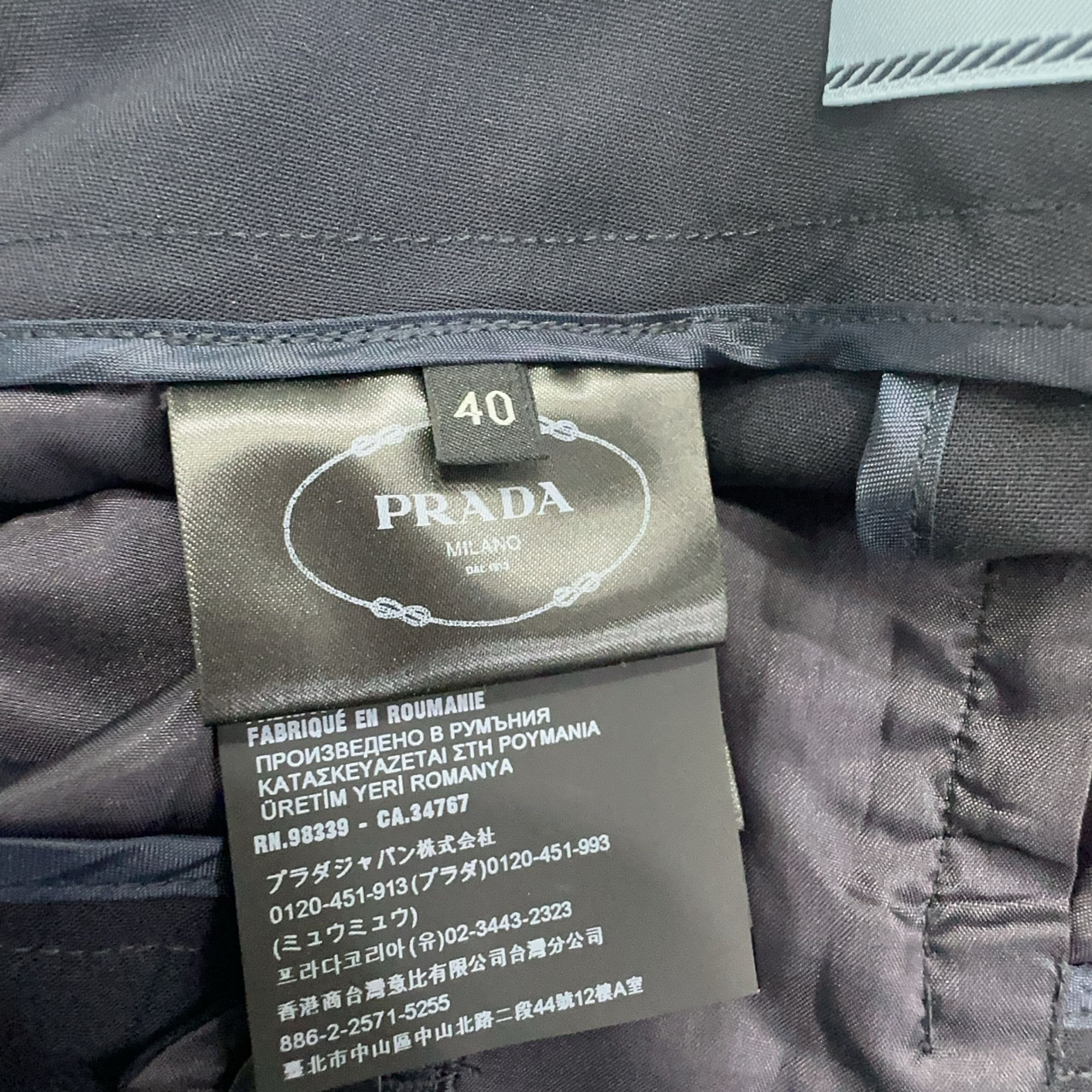 Prada Prada Blue Trousers Size 26 Size US 40 / EU 56 - 5 Thumbnail