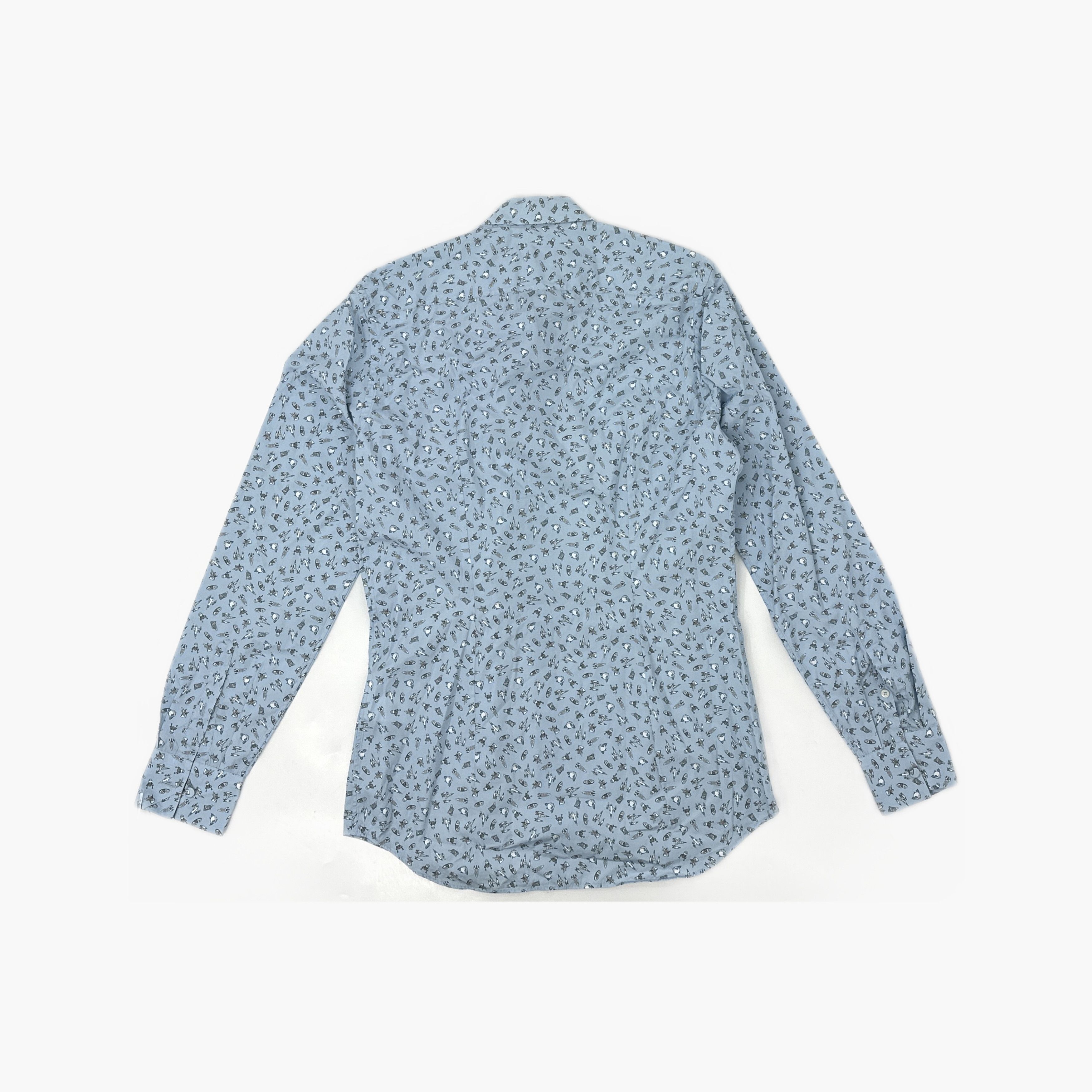 Prada Prada Space Print Long Sleeve Shirt Size S Size US S / EU 44-46 / 1 - 2 Thumbnail