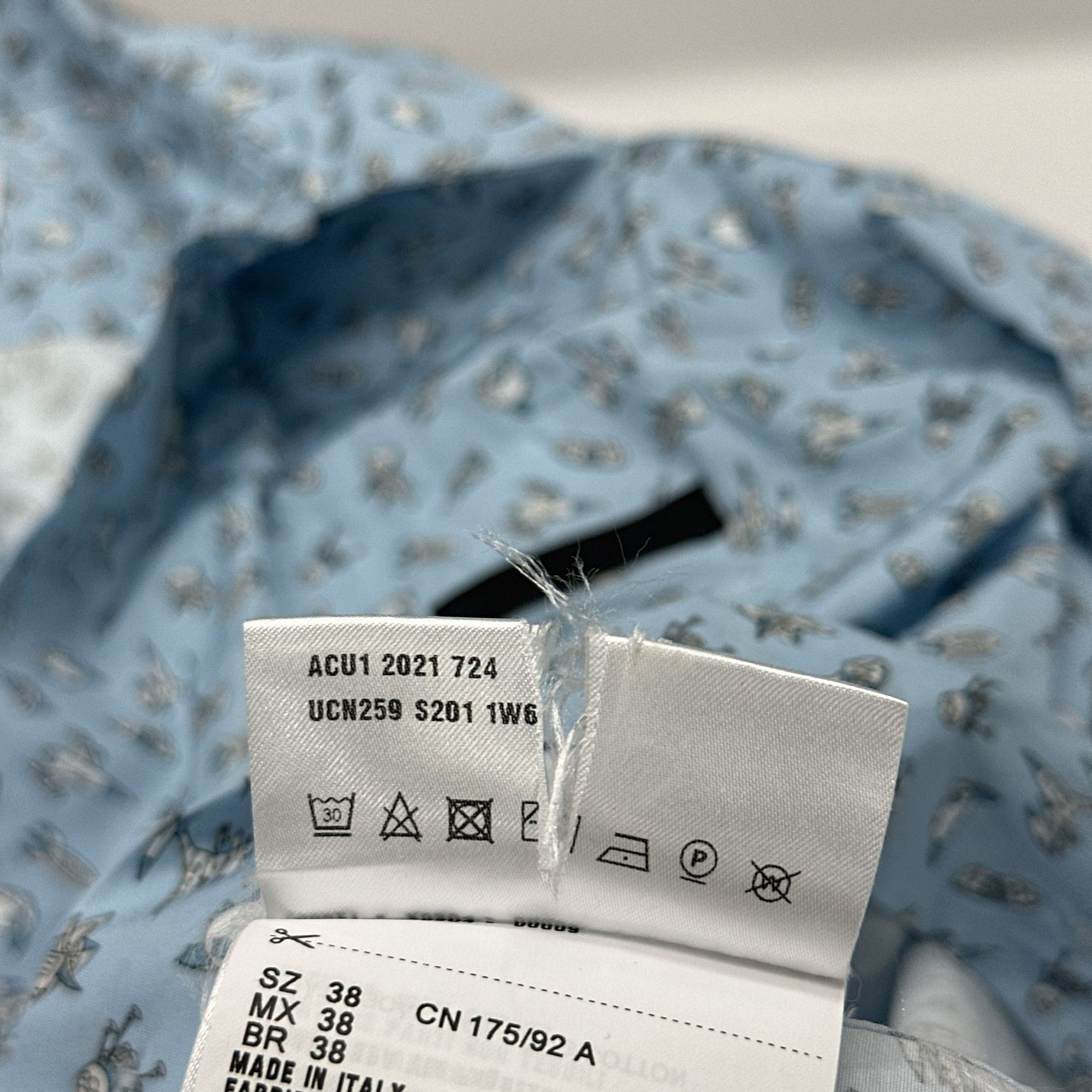 Prada Prada Space Print Long Sleeve Shirt Size S Size US S / EU 44-46 / 1 - 5 Thumbnail