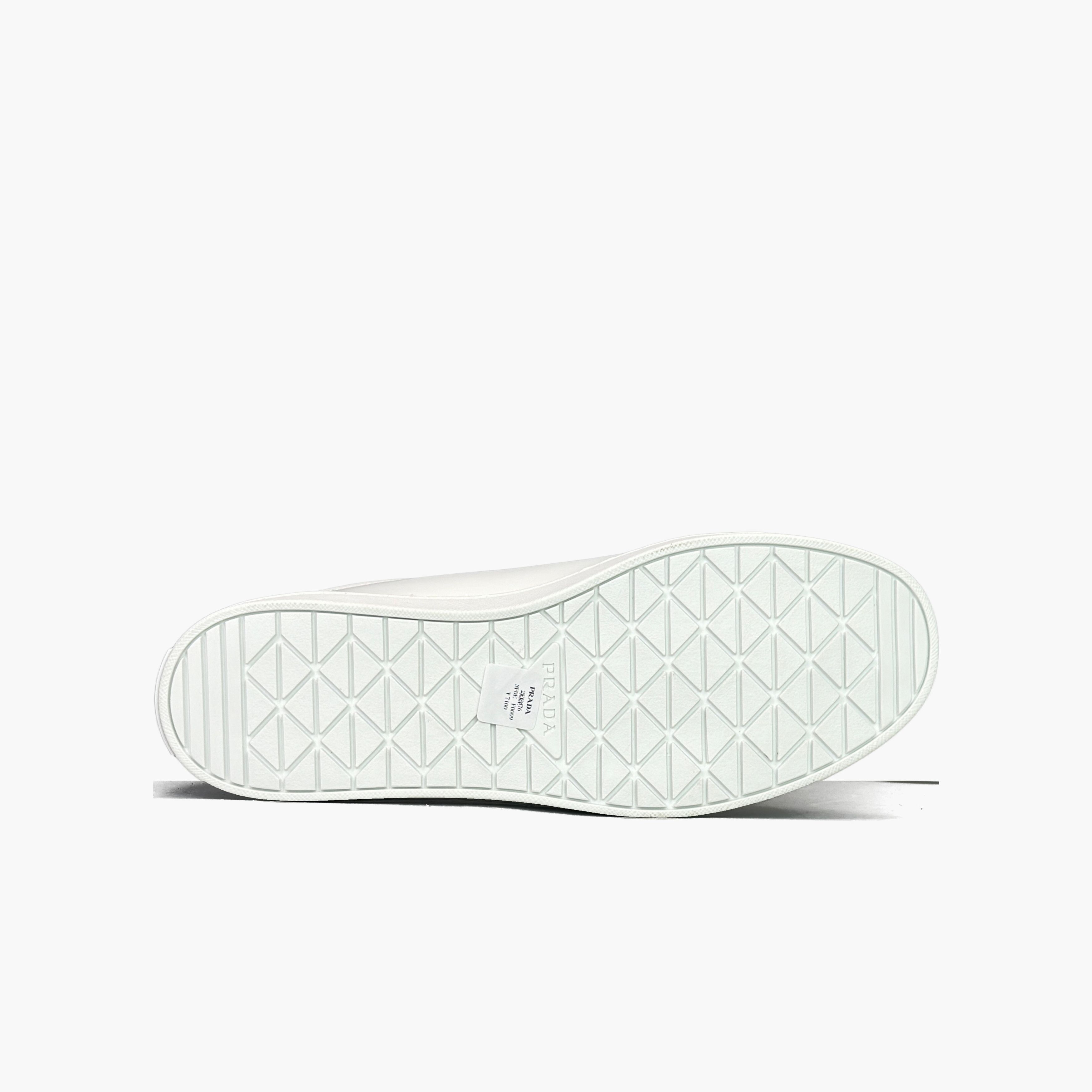 Prada Prada White Leather Low-Top Sneakers Size 7/40 Size US 7 / EU 40 - 7 Thumbnail