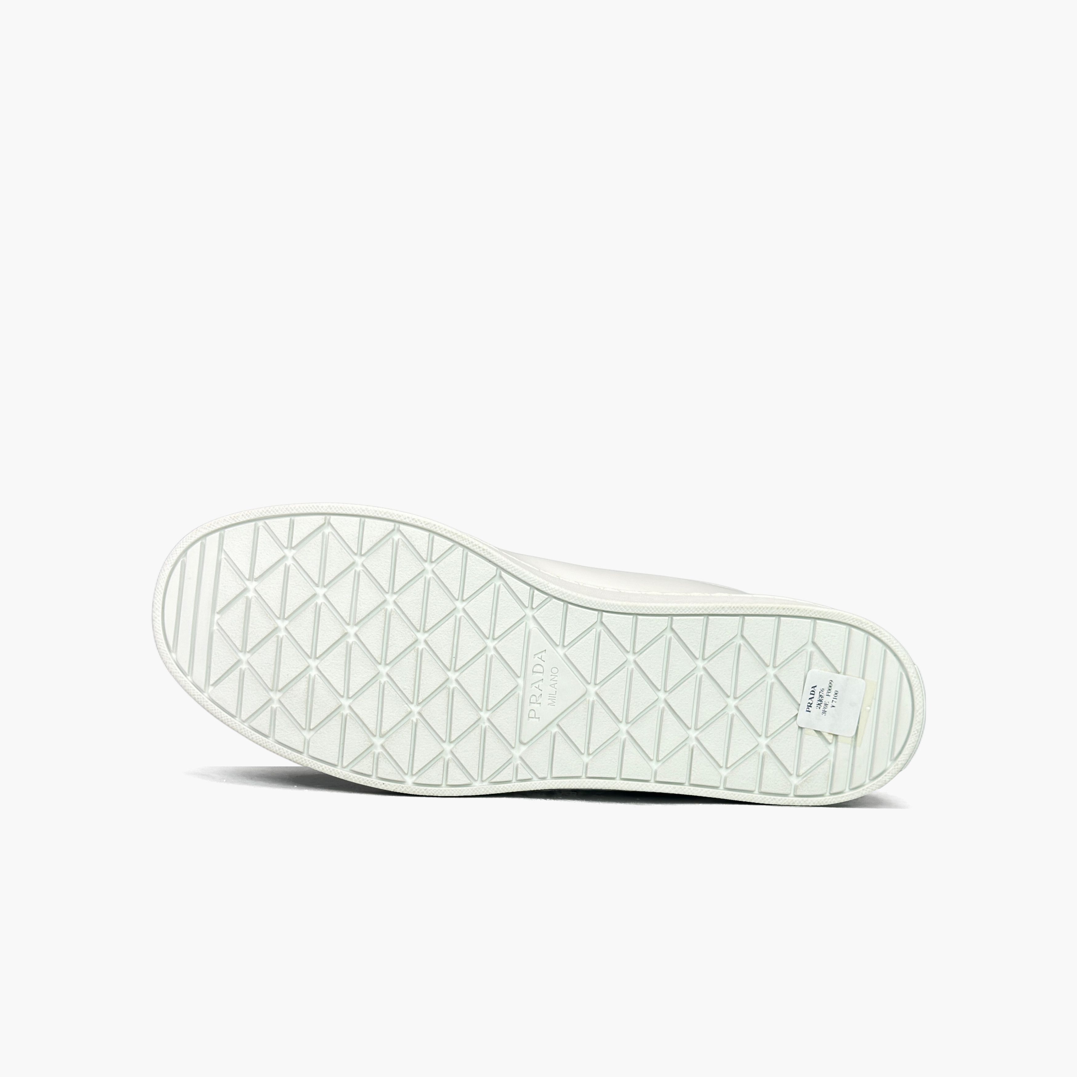 Prada Prada White Leather Low-Top Sneakers Size 7/40 Size US 7 / EU 40 - 8 Thumbnail