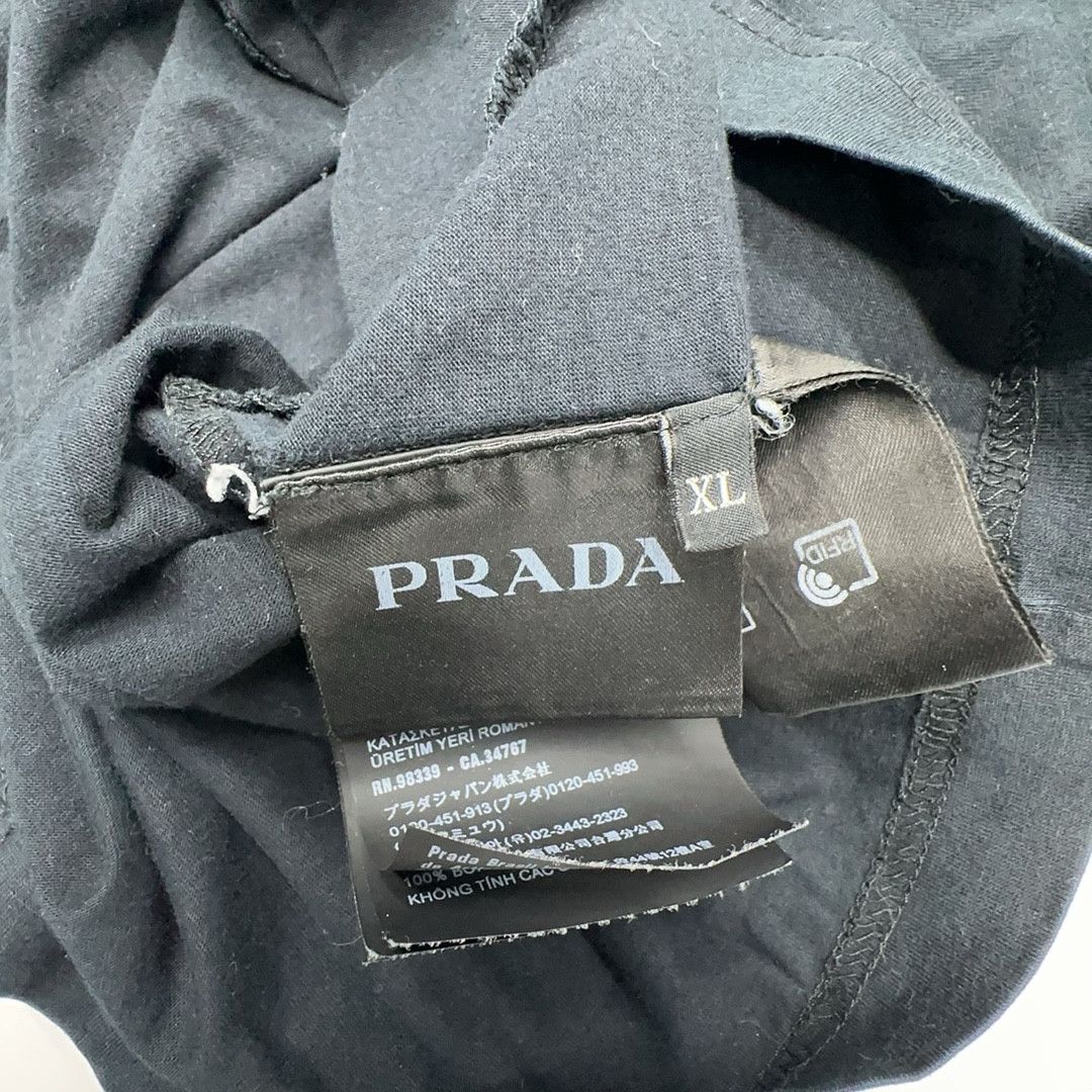 Prada Prada Logo Patch T-Shirt Black Size XL Size US XL / EU 56 / 4 - 3 Thumbnail