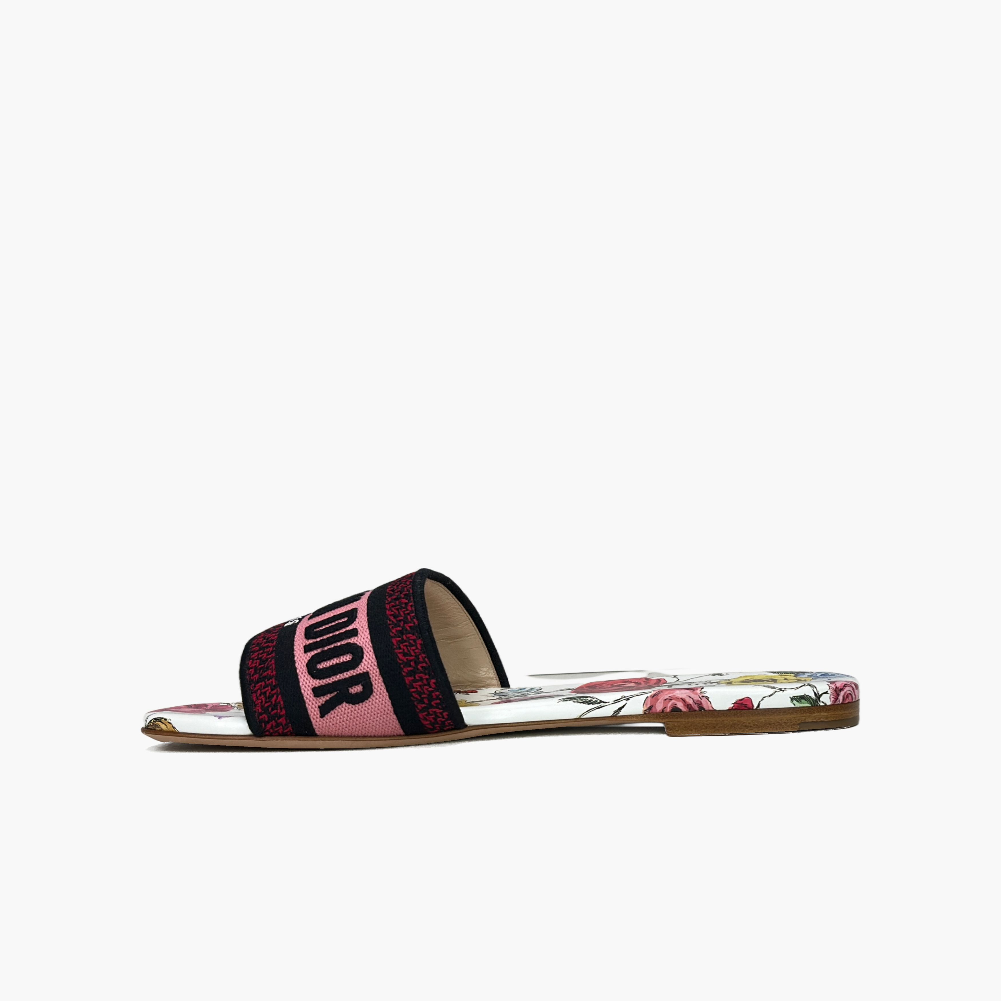Dior Dior Dway Floral Slides Size 37 Size US 7 / IT 37 - 3 Thumbnail
