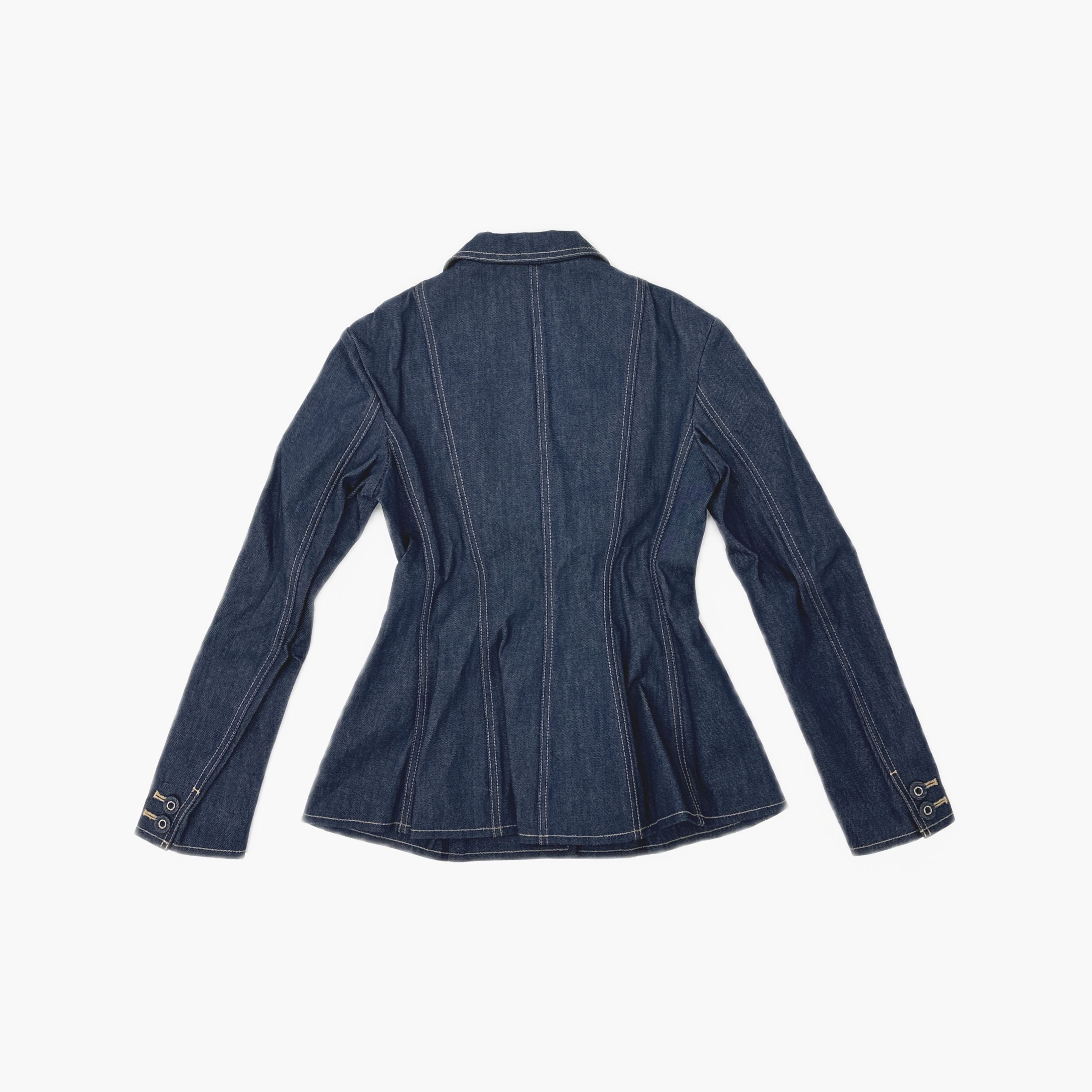 Dior Dior Denim Bee Blazer Size FR 36 Size XS / US 0-2 / IT 36-38 - 2 Thumbnail